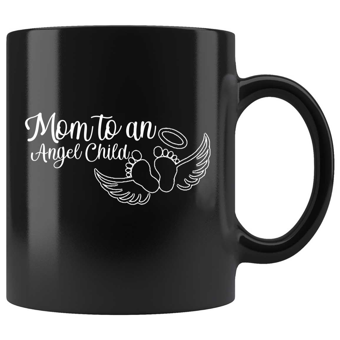 Skitongifts Coffee Mug Funny Ceramic Novelty Mom To An Angel Child Loss Of Child Pregnancy Loss RusRiJl