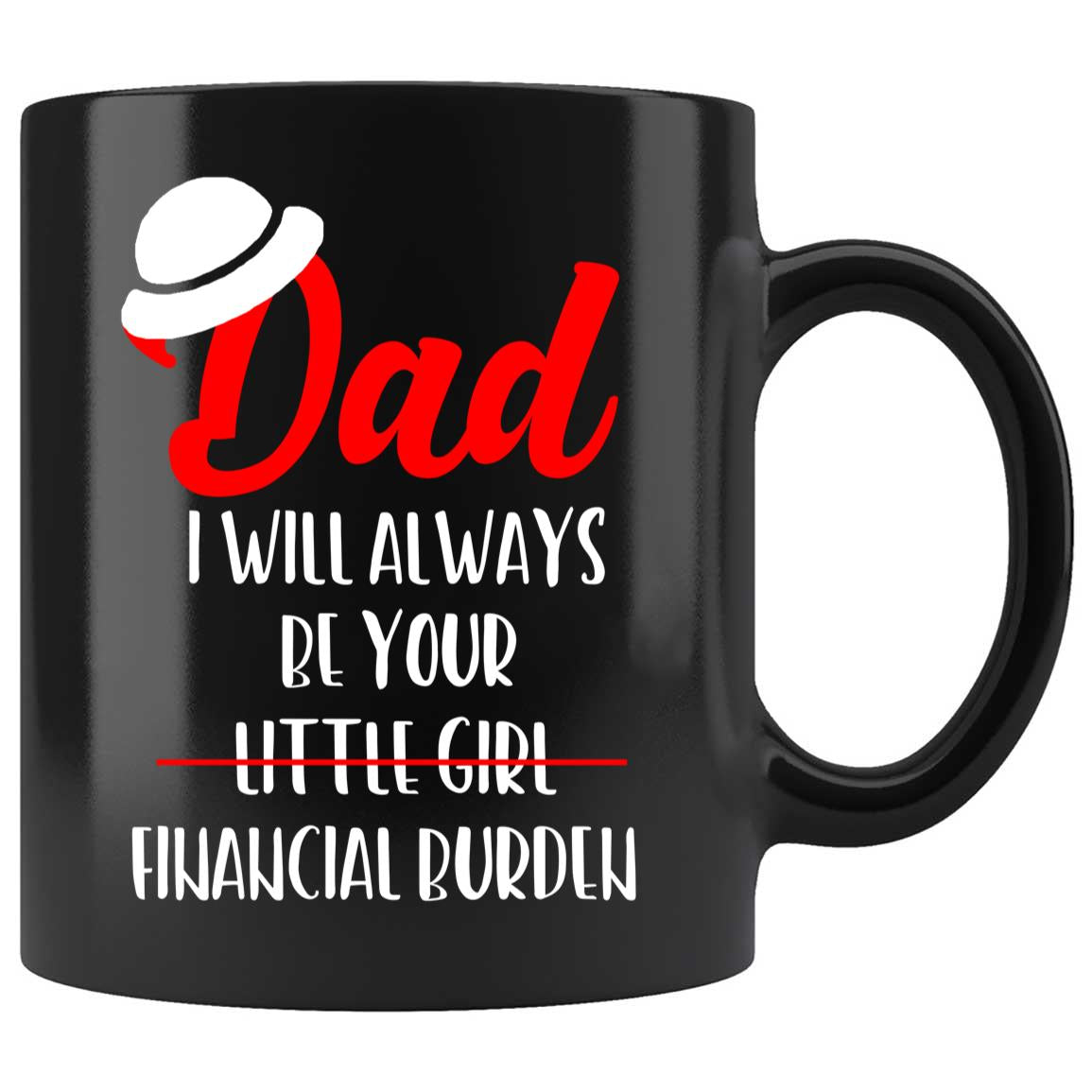 Skitongifts Coffee Mug Funny Ceramic Novelty Dad I Will Always Be Your Financial Burden adR5cLc