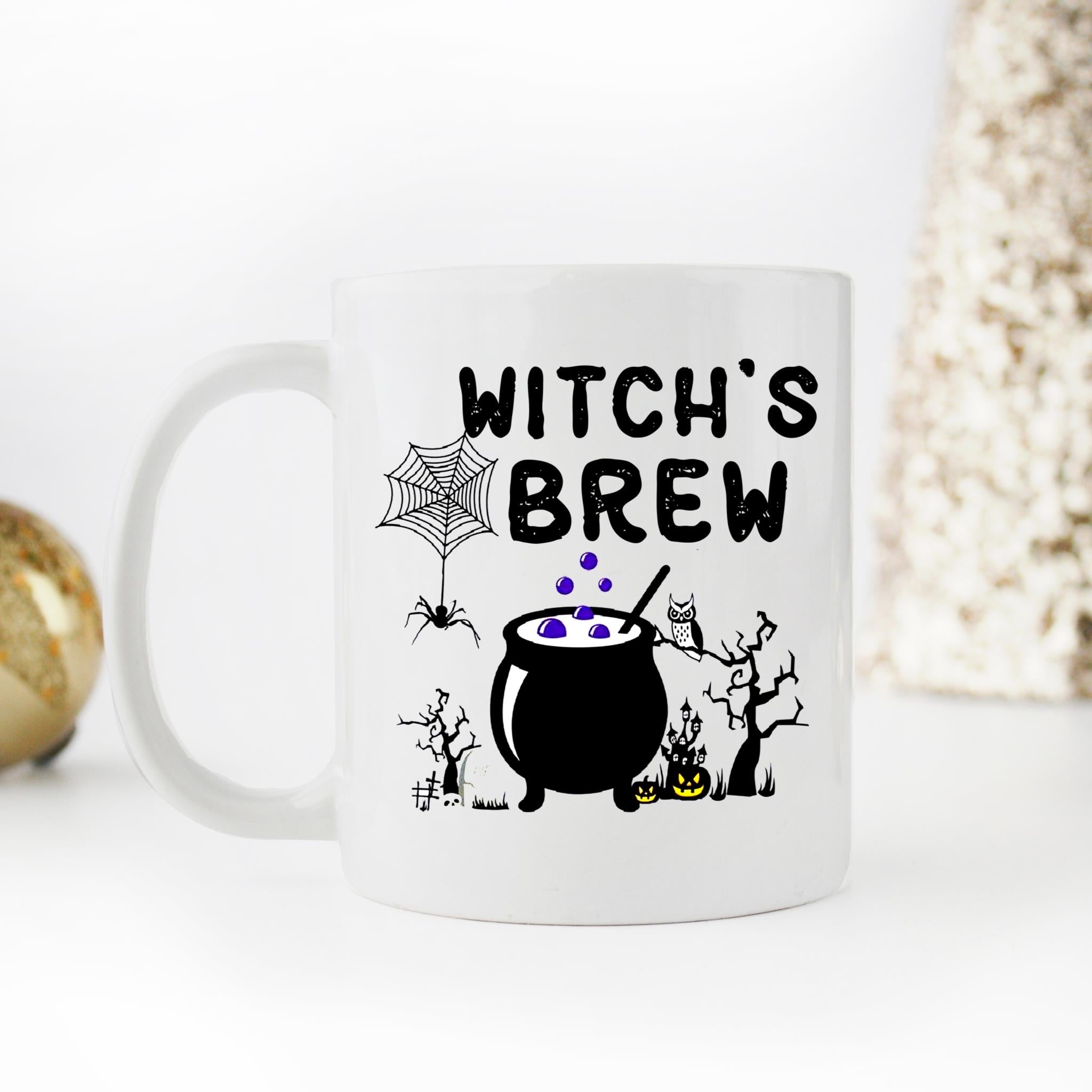 Skitongifts Coffee Mug Funny Ceramic Novelty Halloween Witch's Brew 8r2eMwY