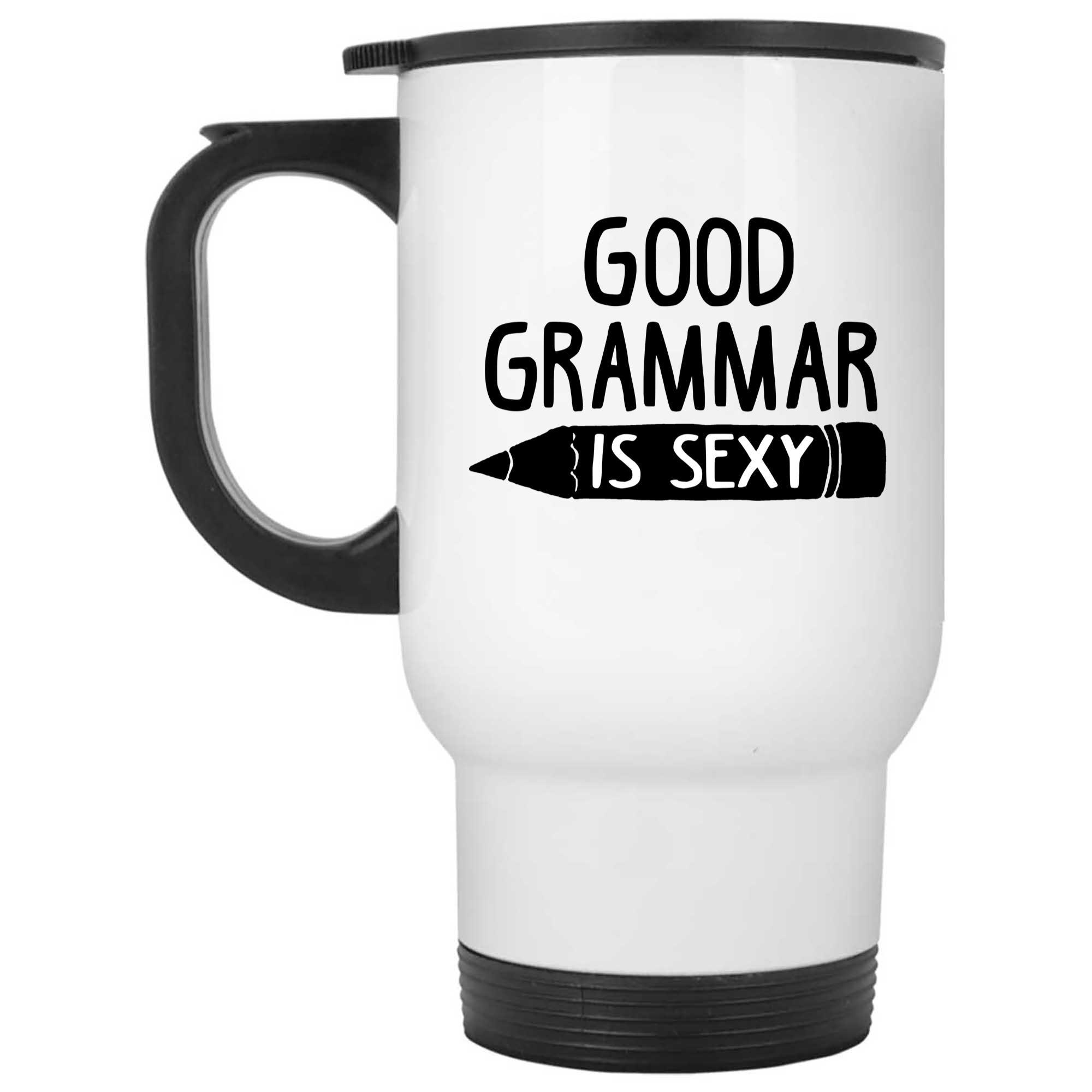 Skitongifts Coffee Mug Funny Ceramic Novelty Good Grammar Is Sexy Zsvn9Vy