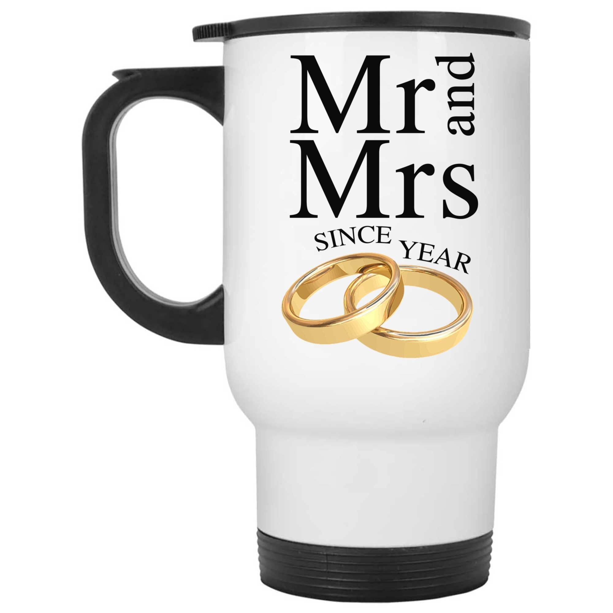Skitongifts Coffee Mug Funny Ceramic Novelty Anniversary Mr _ Mrs Since Custom YearcSy83eW