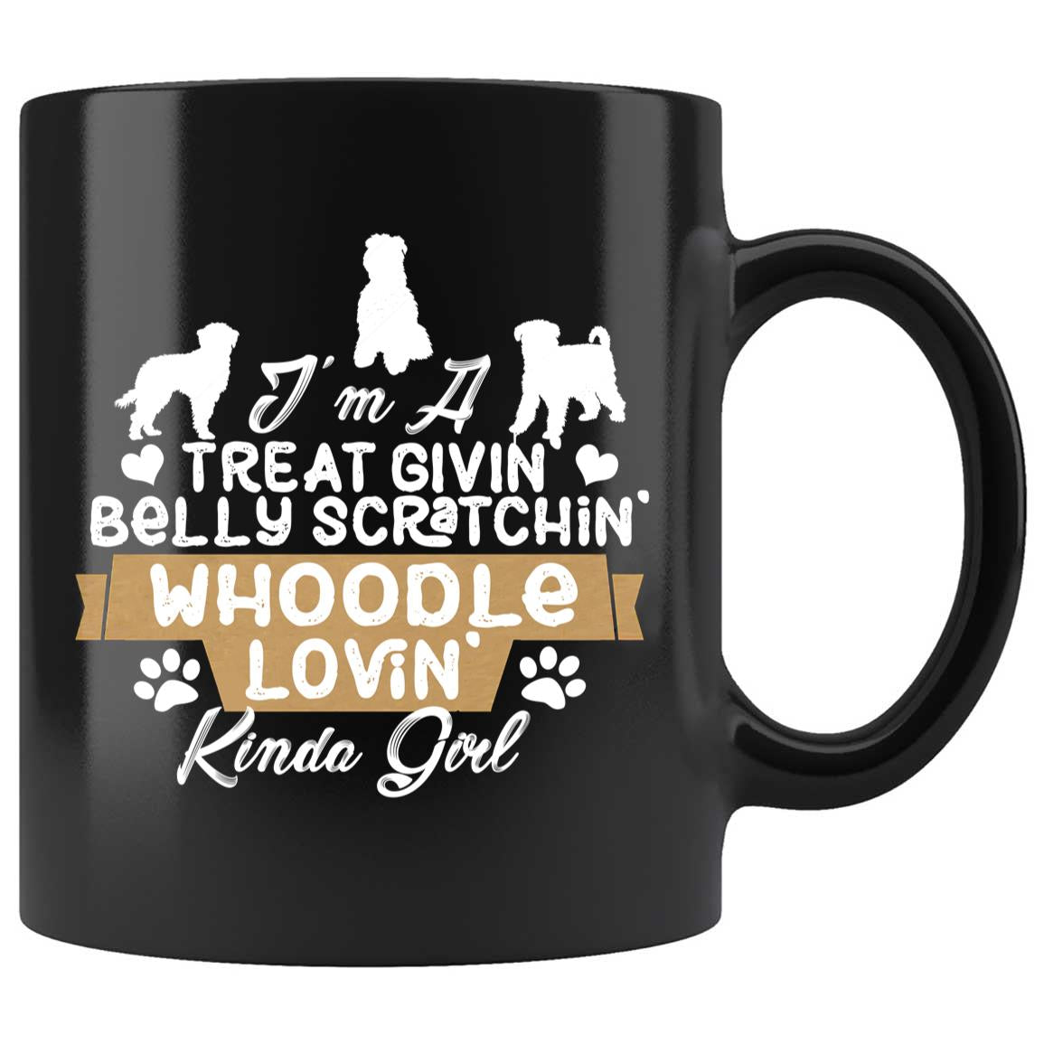 Skitongifts Coffee Mug Funny Ceramic Novelty I'm A Treat Givin Belly Scratchin Whoodle Lovin Kinda Girl 4VHj8A8