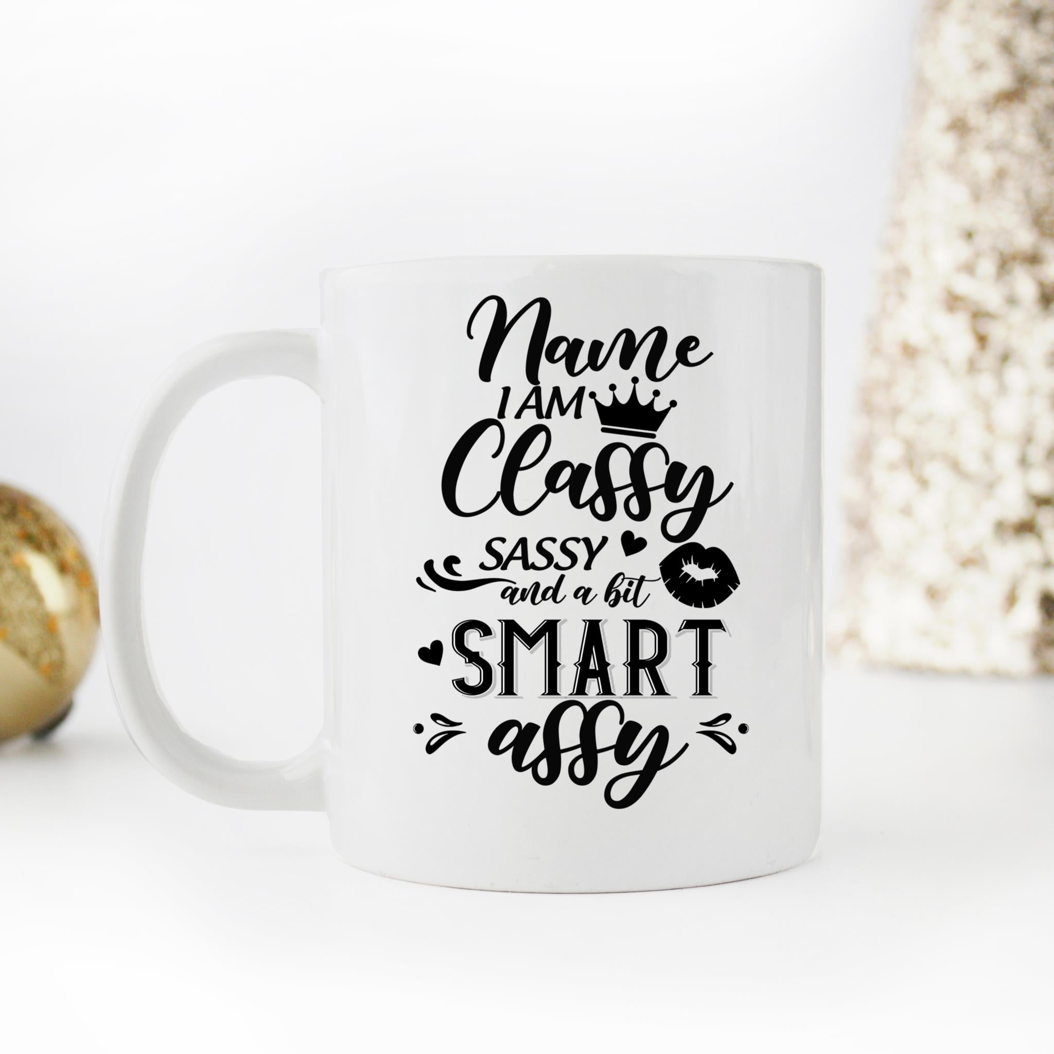 Skitongifts Coffee Mug Funny Ceramic Novelty Shelly Name Presents Classy Sassy Smart Assy 1ysgCd9
