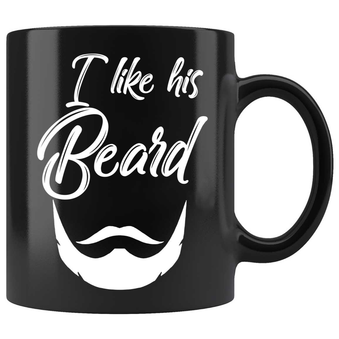 Skitongifts Coffee Mug Funny Ceramic Novelty I Like His Beard, I Like Her Butt-A VFaQlZs
