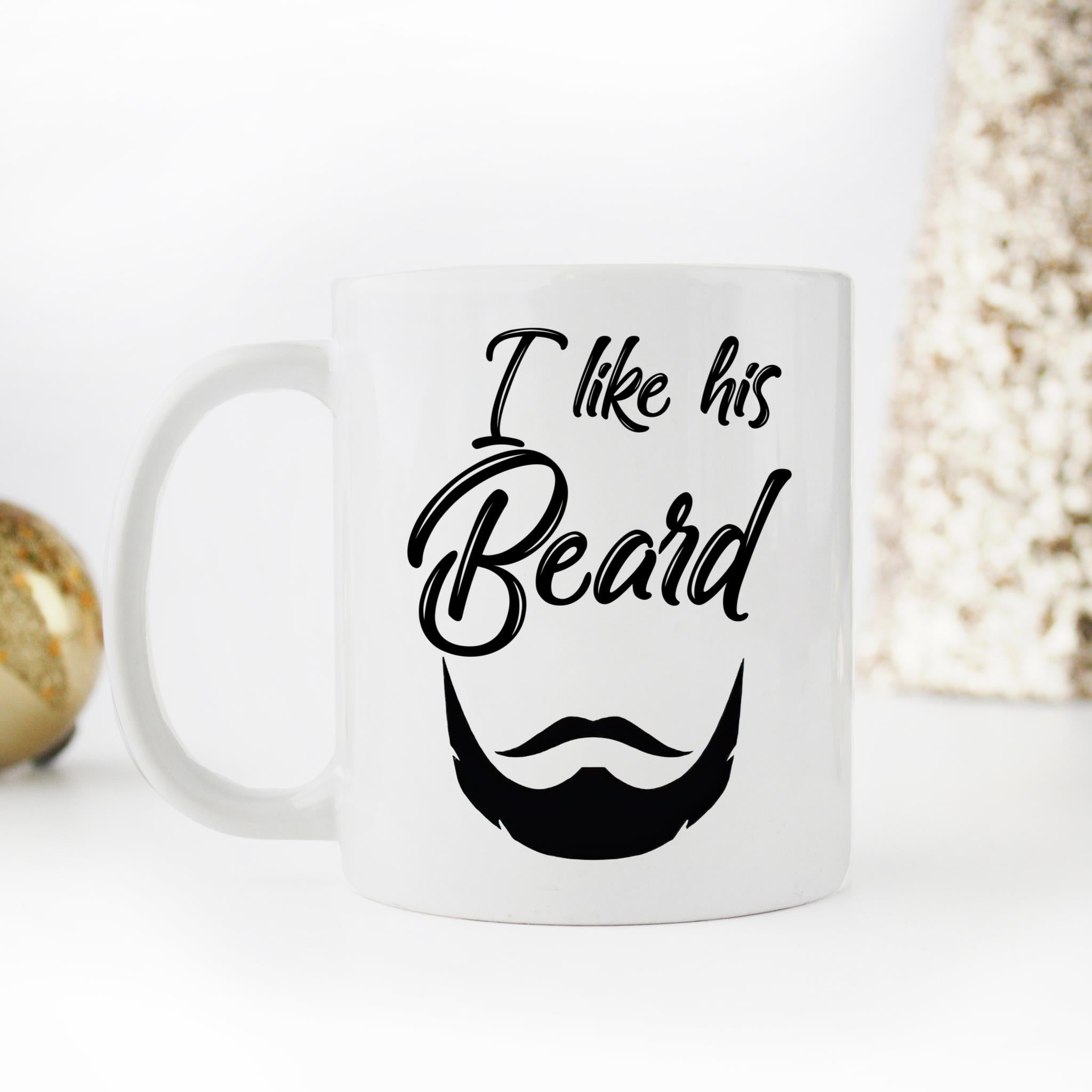 Skitongifts Coffee Mug Funny Ceramic Novelty I Like His Beard, I Like Her Butt-A VFaQlZs