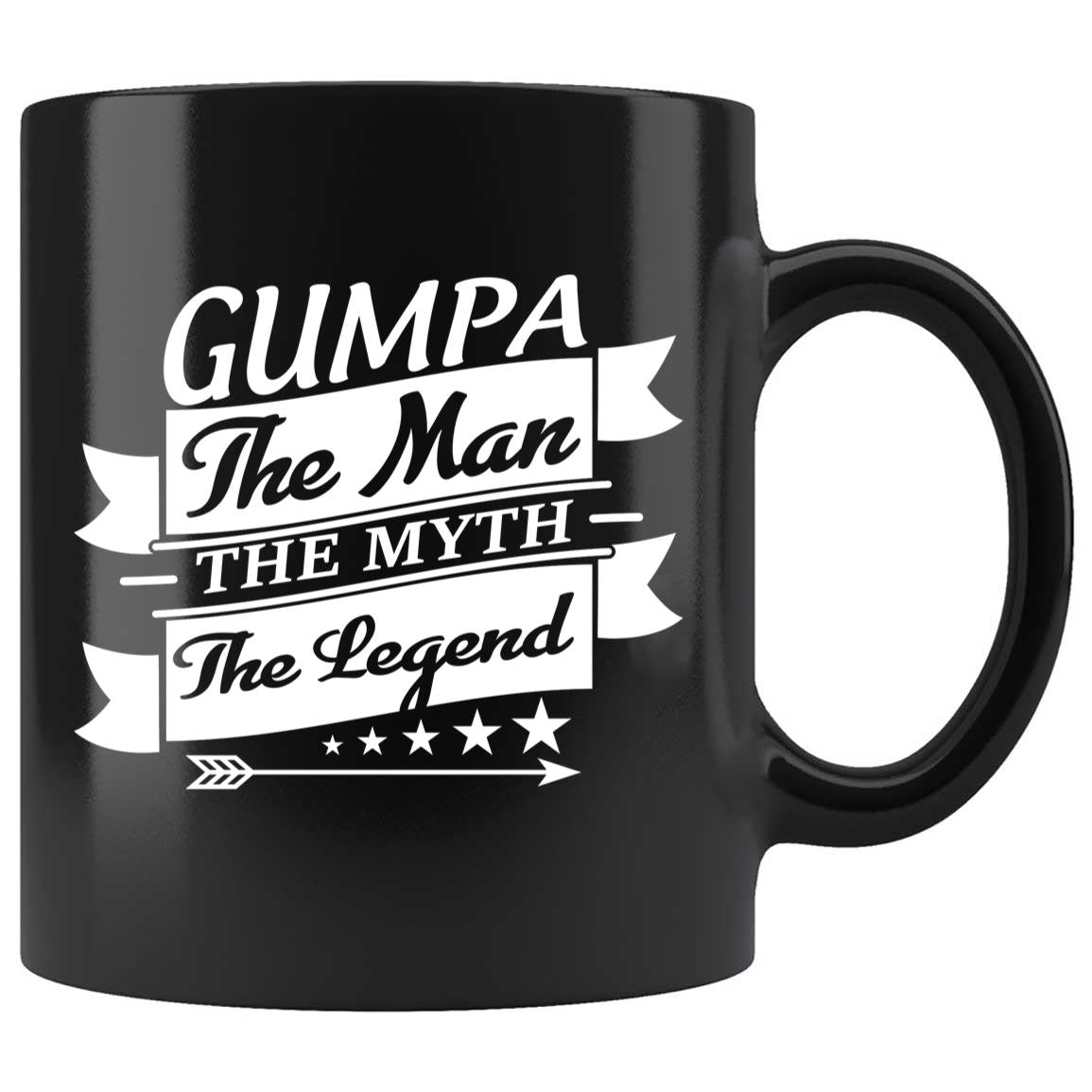 Skitongifts Coffee Mug Funny Ceramic Novelty Gumpa The Man The Myth The Legend e3gM4M5
