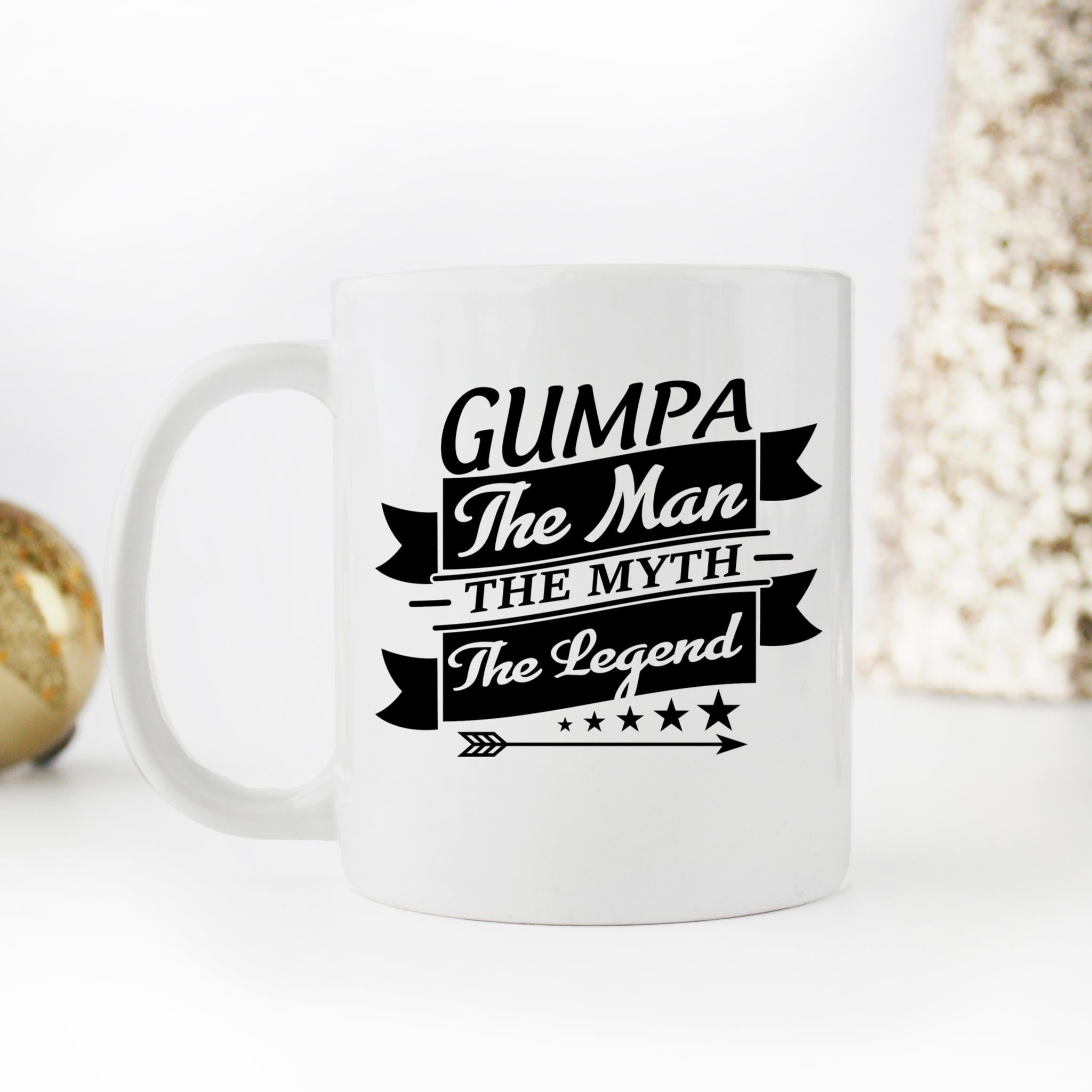 Skitongifts Coffee Mug Funny Ceramic Novelty Gumpa The Man The Myth The Legend e3gM4M5