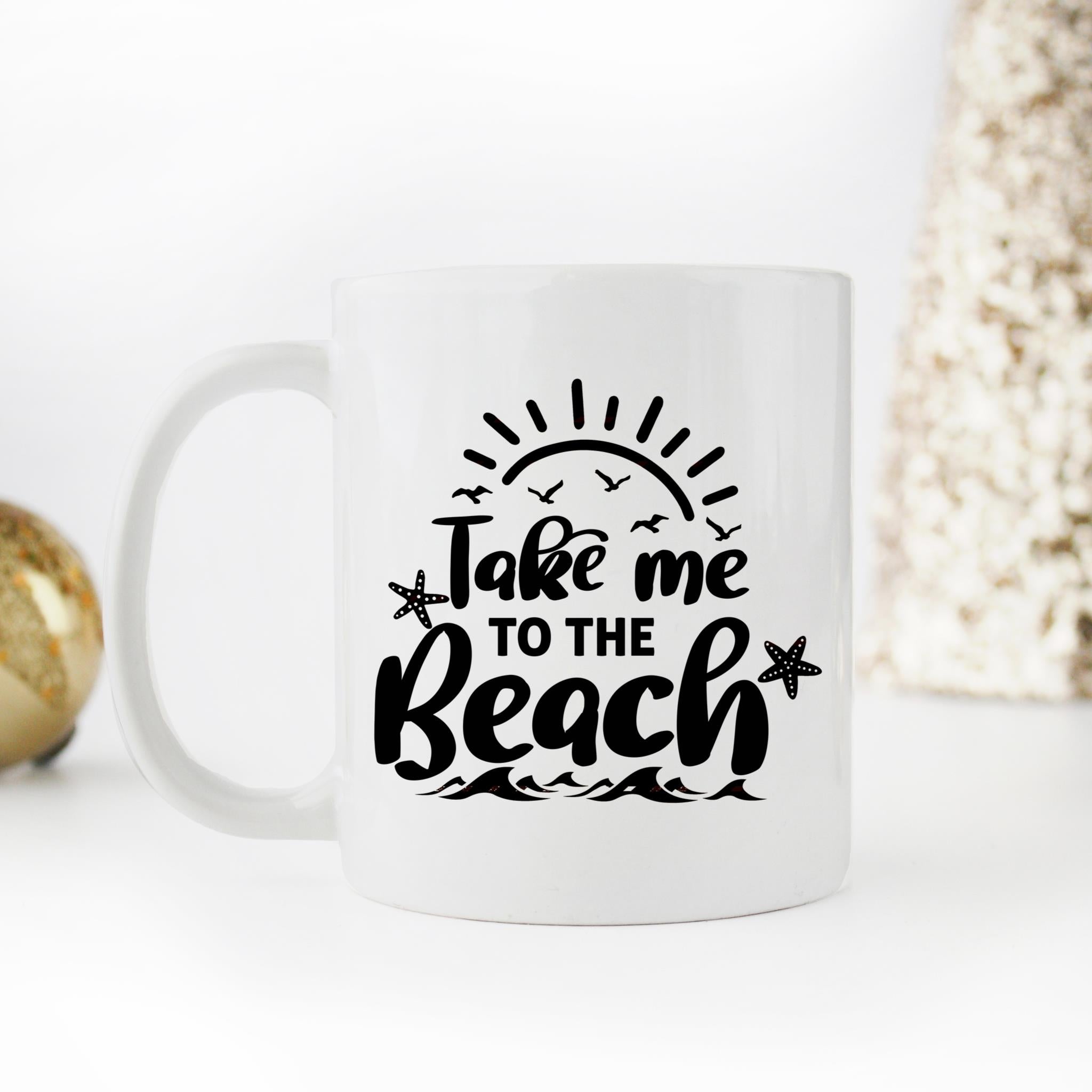 Skitongifts Coffee Mug Funny Ceramic Novelty Take Me To The Beach kuCtvCE
