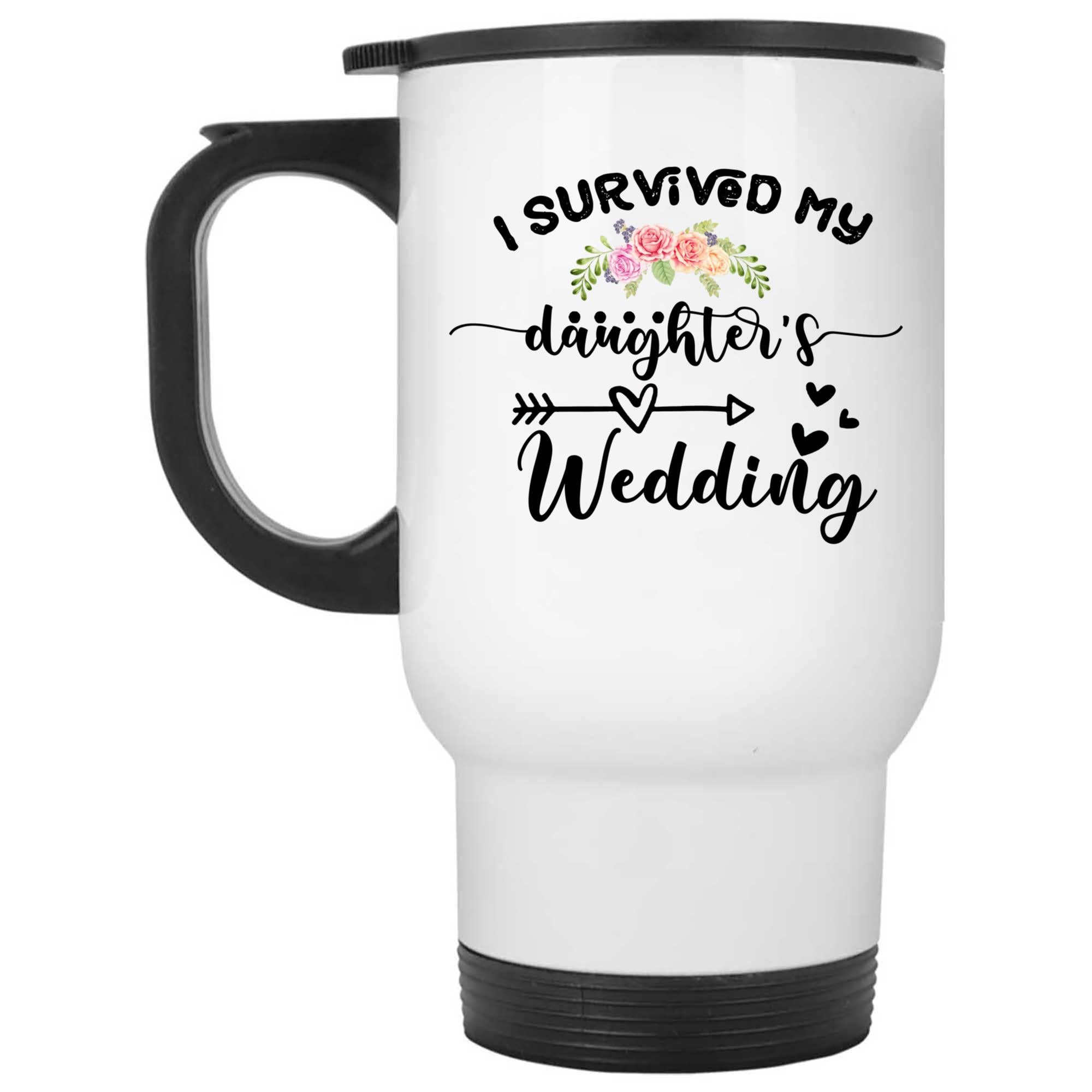 Skitongifts Coffee Mug Funny Ceramic Novelty I Survived My Daughter's Wedding OMTEeqw