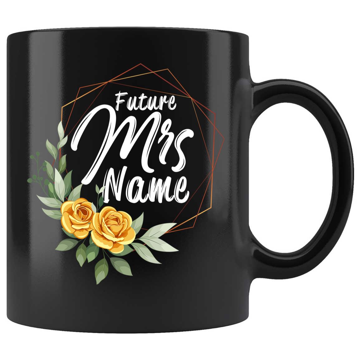 Skitongifts Coffee Mug Funny Ceramic Novelty Future Mrs Castro Name Bridal Shower Engagement hZQfyGz