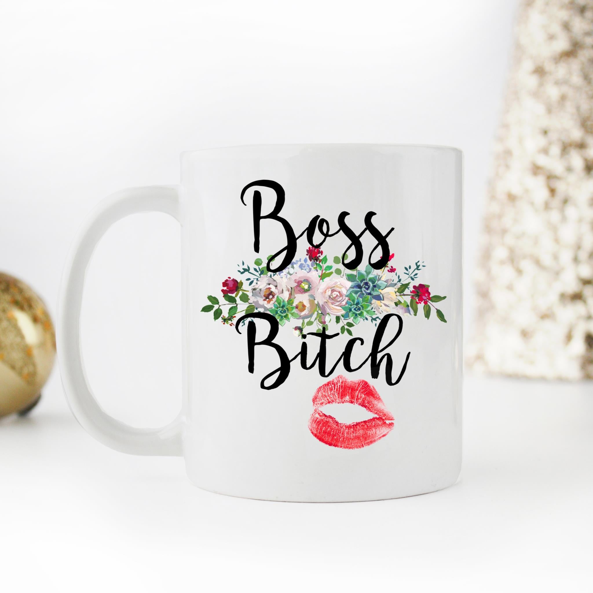 Skitongifts Coffee Mug Funny Ceramic Novelty Boss Bitch h1ytMfu