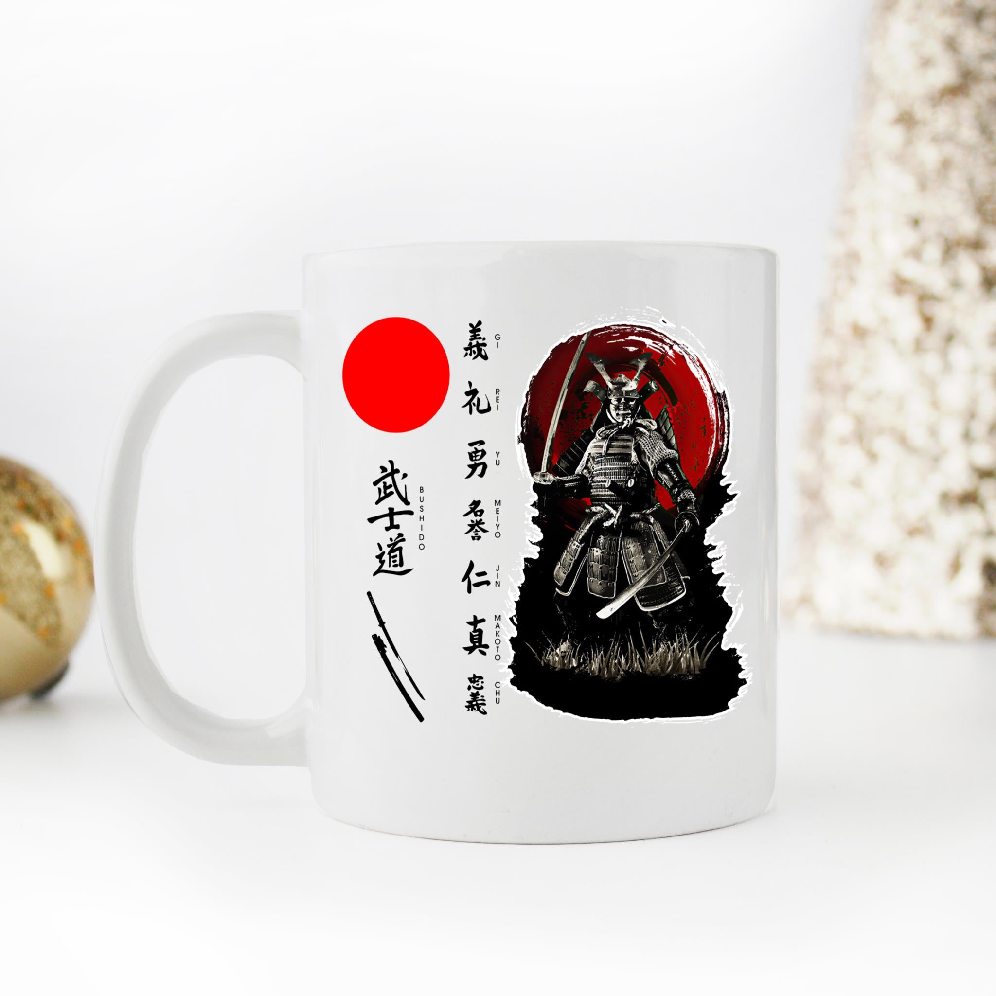 Skitongifts Coffee Mug Funny Ceramic Novelty Bushidio Japanese uFk3j1g