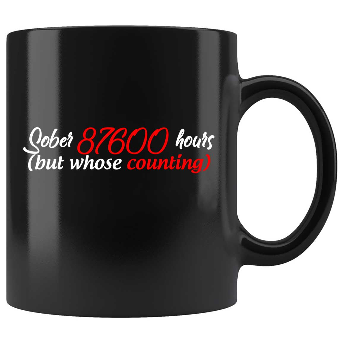 Skitongifts Coffee Mug Funny Ceramic Novelty Sober 10 Years (87600 Hours) qnfYbEh