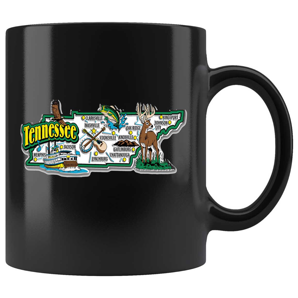 Skitongifts Coffee Mug Funny Ceramic Novelty Tennessee Montage 7zls9uM