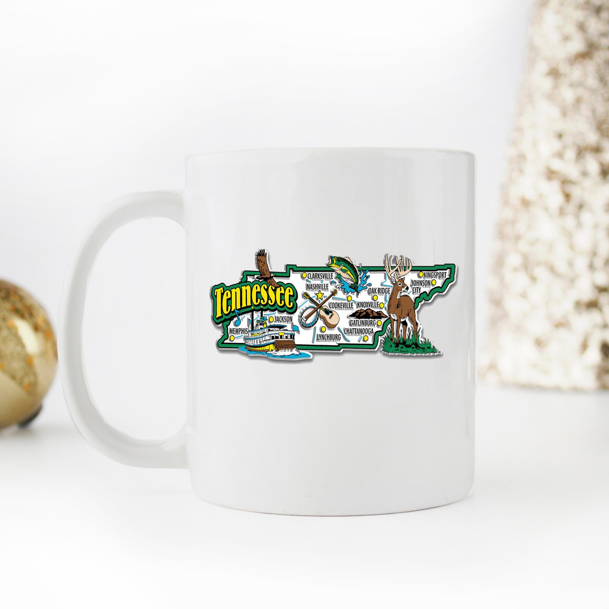 Skitongifts Coffee Mug Funny Ceramic Novelty Tennessee Montage 7zls9uM