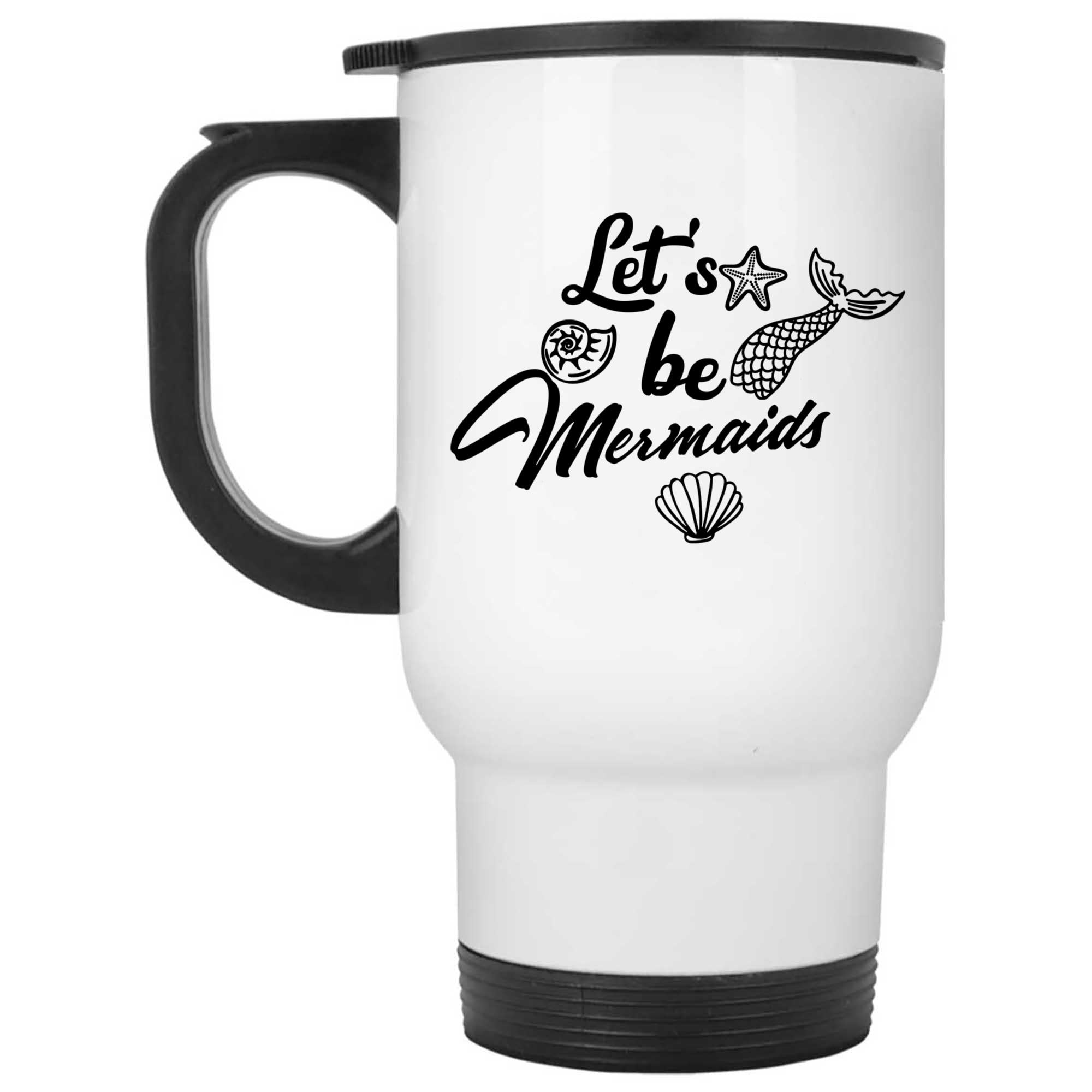 Skitongifts Coffee Mug Funny Ceramic Novelty Let's Be Mer Maids mQEh6Dj