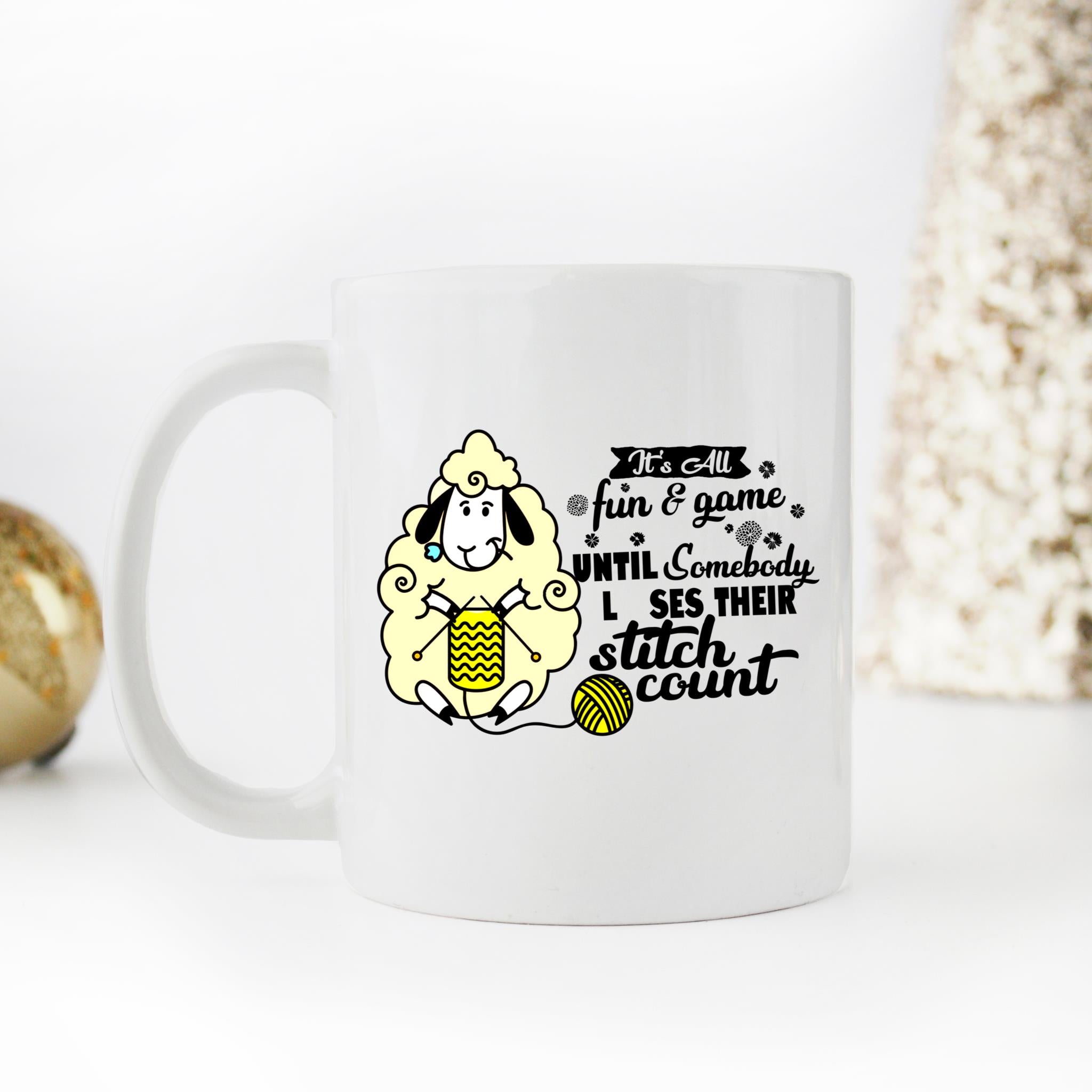 Skitongifts Coffee Mug Funny Ceramic Novelty It's All Fun And Game Until Somebody Loses Their vxJOXU5