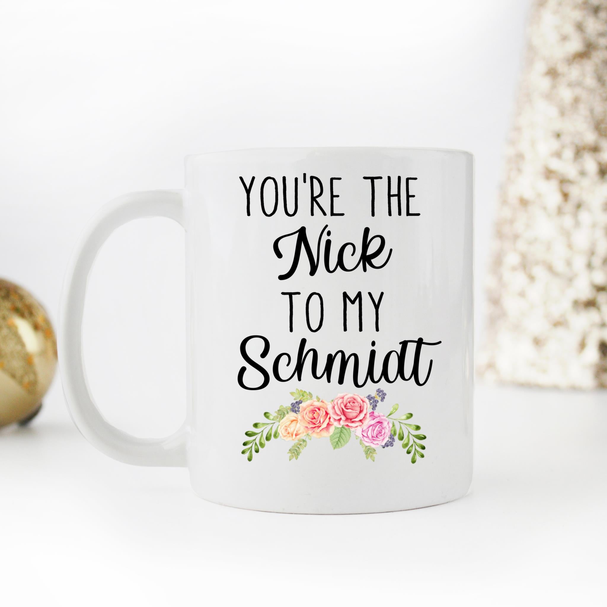 Skitongifts Coffee Mug Funny Ceramic Novelty New Girl, You're The Nick To My Schmidt Funny Cute Best Friends Matching VXOithZ