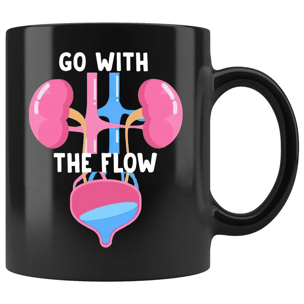 Skitongifts Coffee Mug Funny Ceramic Novelty Go With The Flow Urology Nurse 9JaynTp