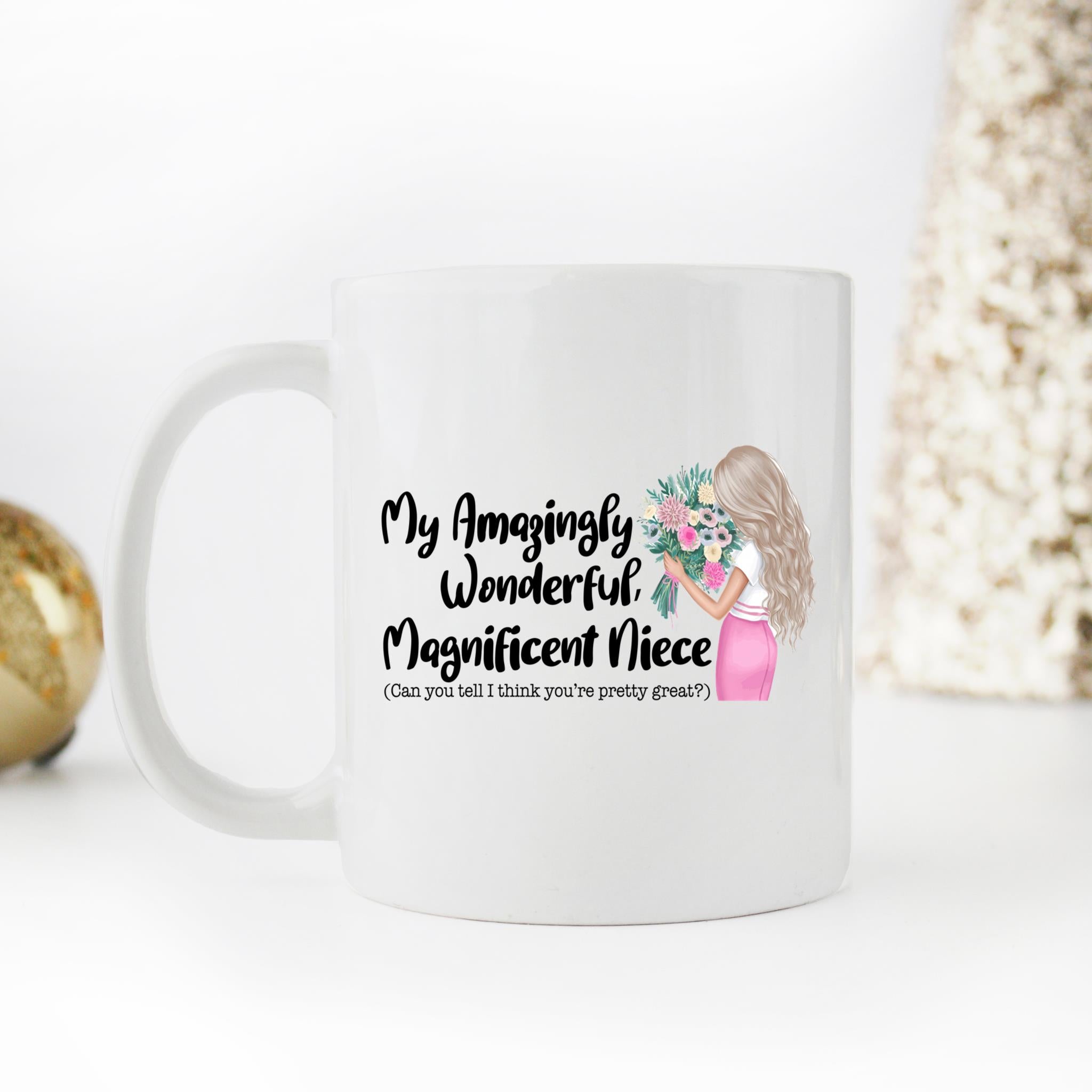 Skitongifts Coffee Mug Funny Ceramic Novelty My Amazing, Wonderful, Magnificent Niece E3IdQ4l