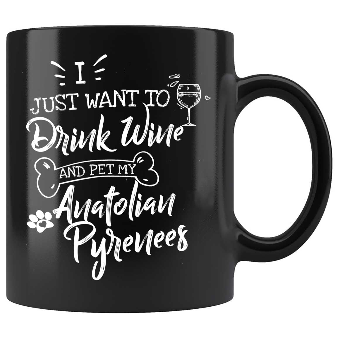 Skitongifts Coffee Mug Funny Ceramic Novelty Drink Wine Pet My Anatolian Pyrenees jRvoHkR
