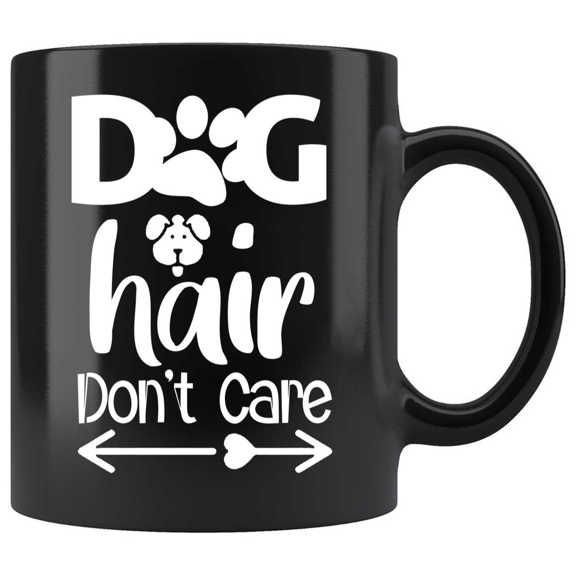 Skitongifts Coffee Mug Funny Ceramic Novelty Dog Hair Don't Care eZaTvh7