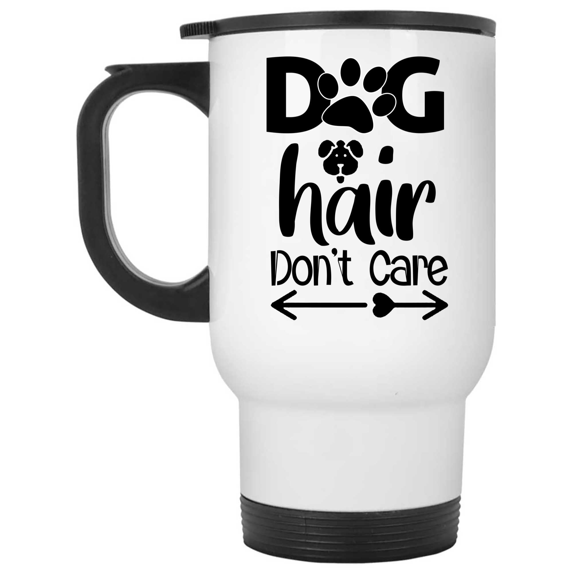 Skitongifts Coffee Mug Funny Ceramic Novelty Dog Hair Don't Care eZaTvh7
