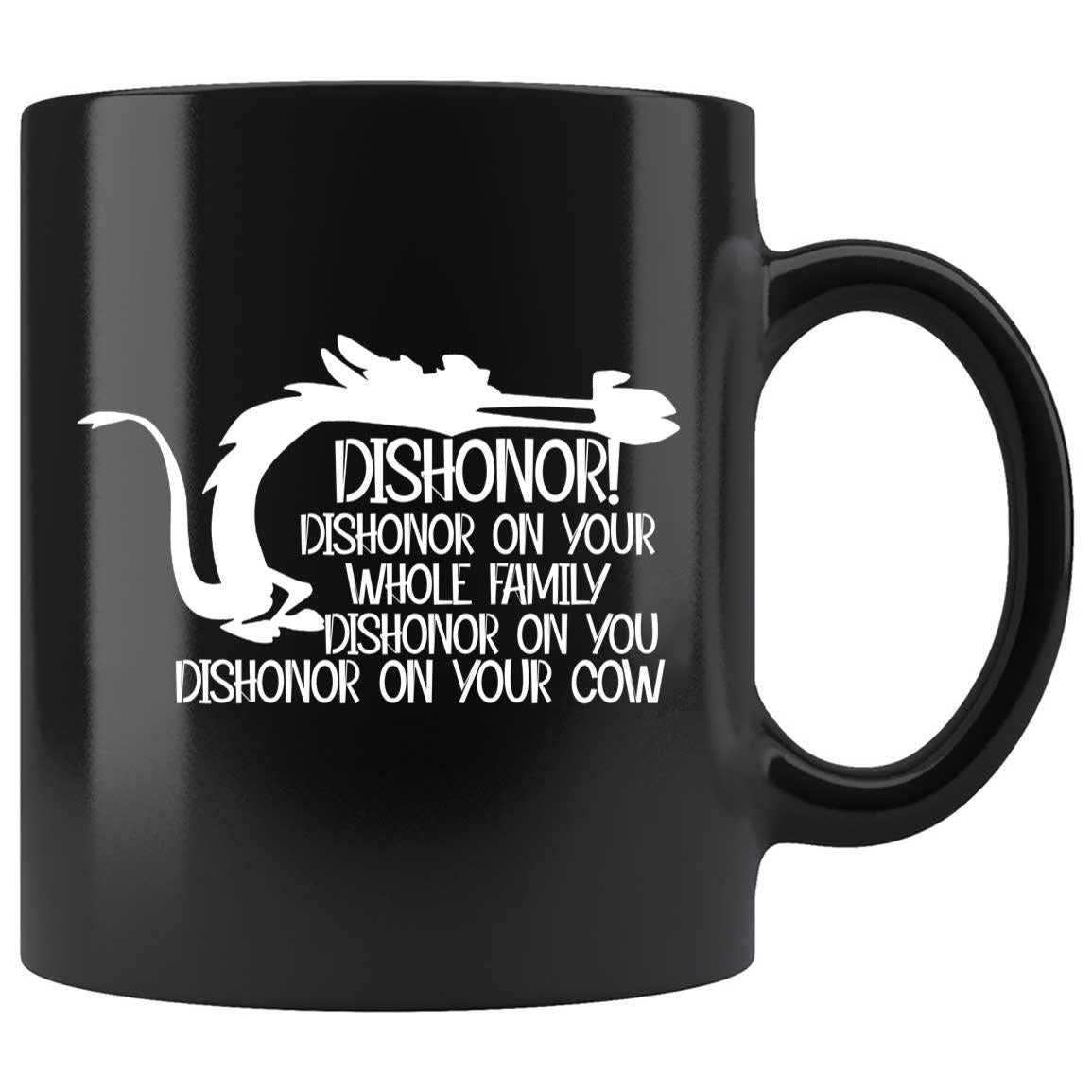 Skitongifts Coffee Mug Funny Ceramic Novelty Dishonor On Your Cow 8i1YPhc