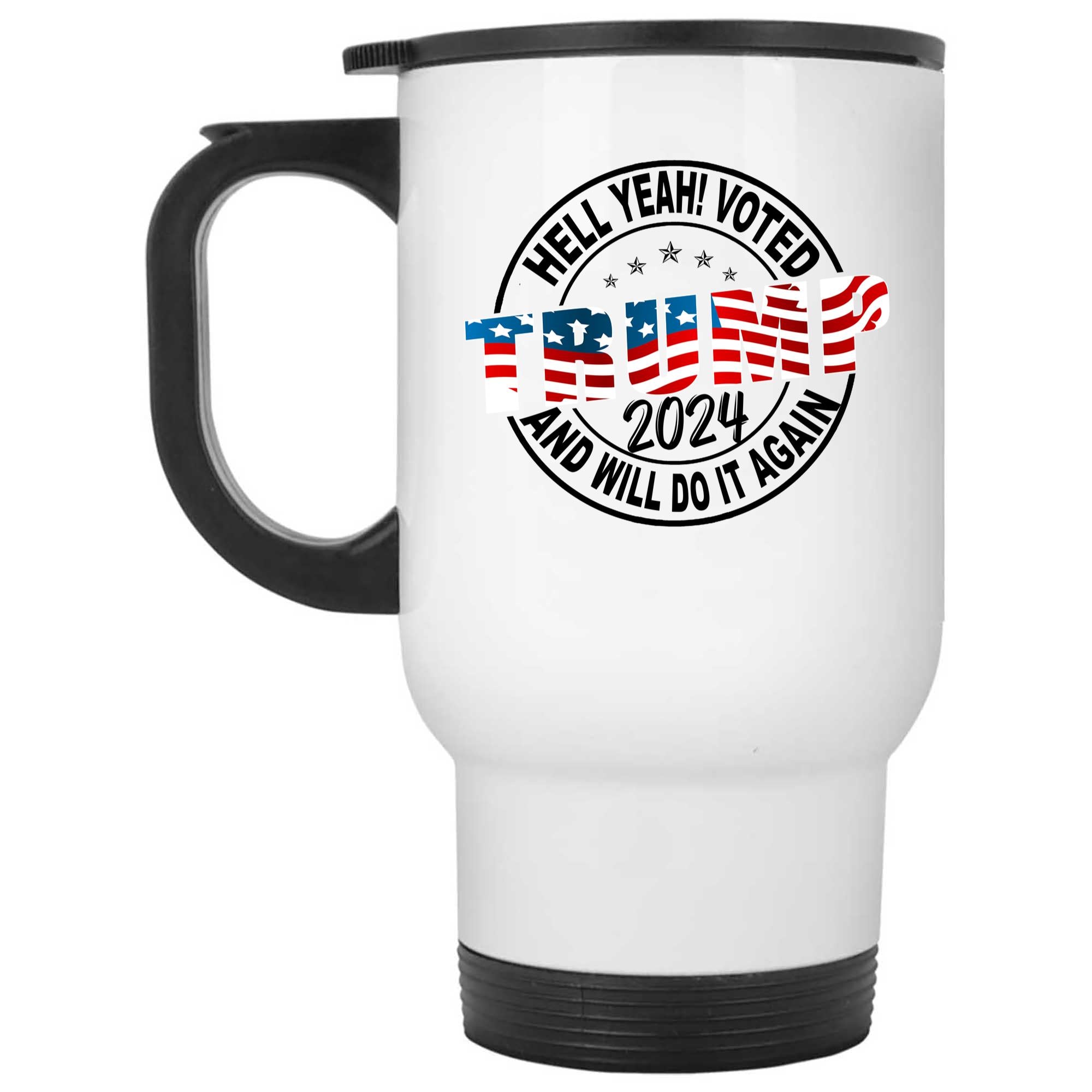 Skitongifts Coffee Mug Funny Ceramic Novelty I Voted Donald Trump 2024 Election BIXmMBB