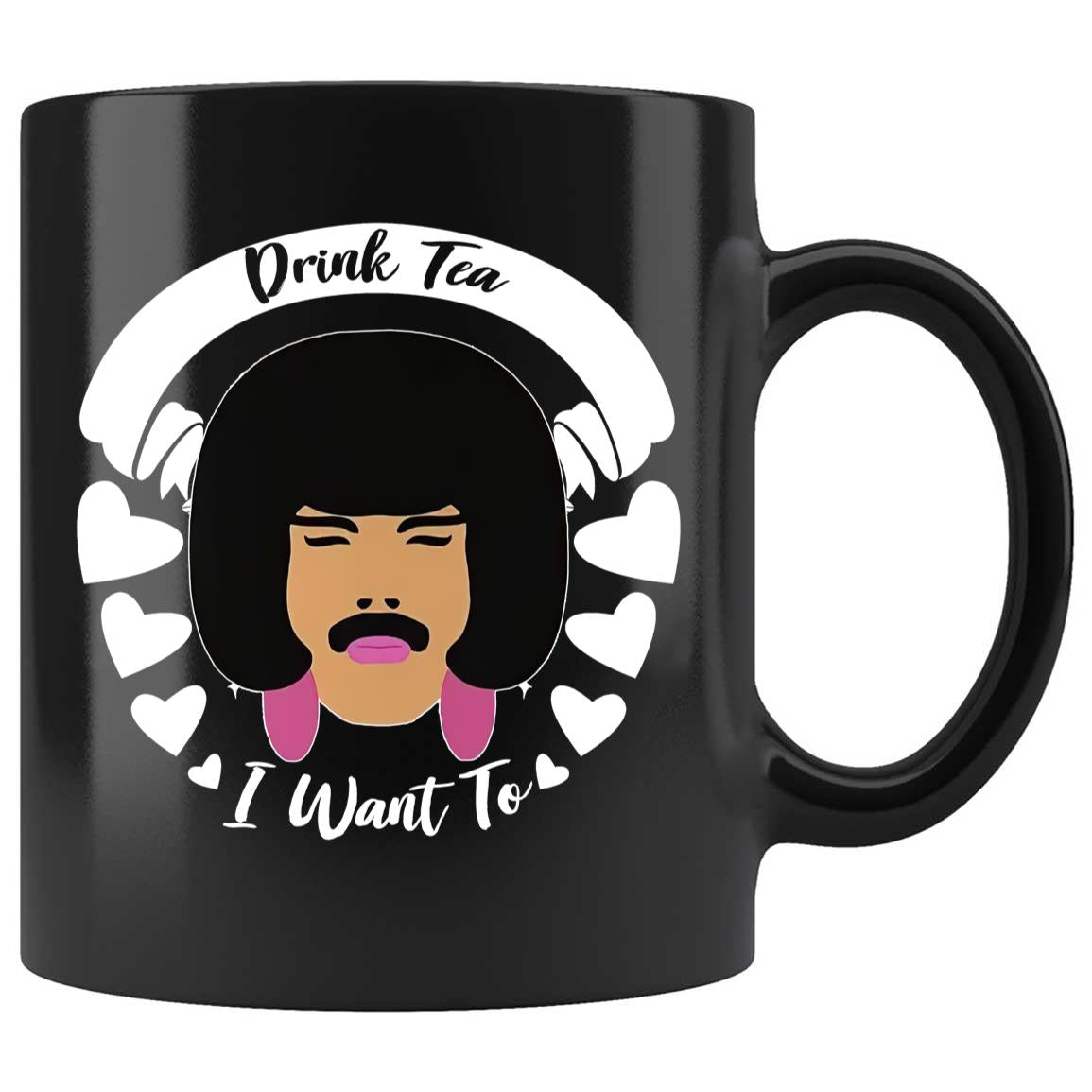Skitongifts Coffee Mug Funny Ceramic Novelty I Want To Drink Tea Vr9hhsb