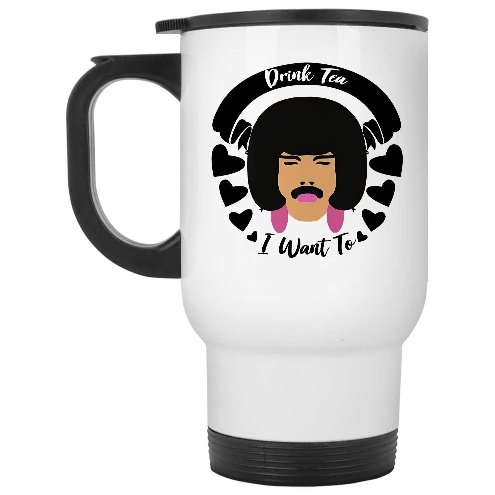 Skitongifts Coffee Mug Funny Ceramic Novelty I Want To Drink Tea Vr9hhsb
