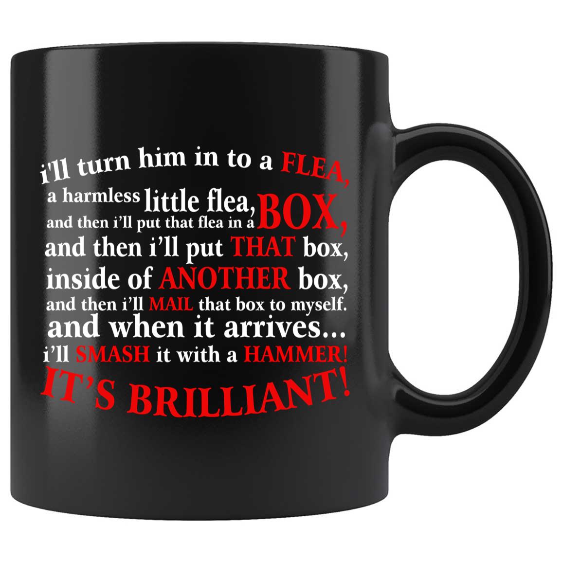 Skitongifts Coffee Mug Funny Ceramic Novelty I'll Turn Him Into A Flea. In Purple 9xxzDgj