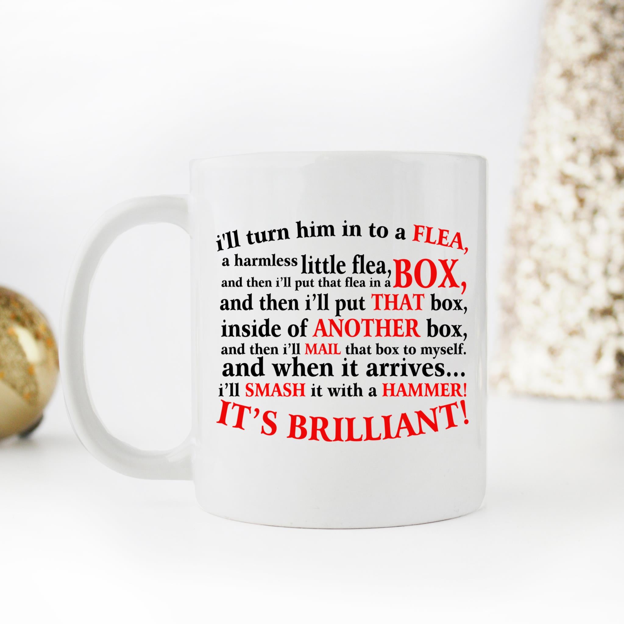 Skitongifts Coffee Mug Funny Ceramic Novelty I'll Turn Him Into A Flea. In Purple 9xxzDgj