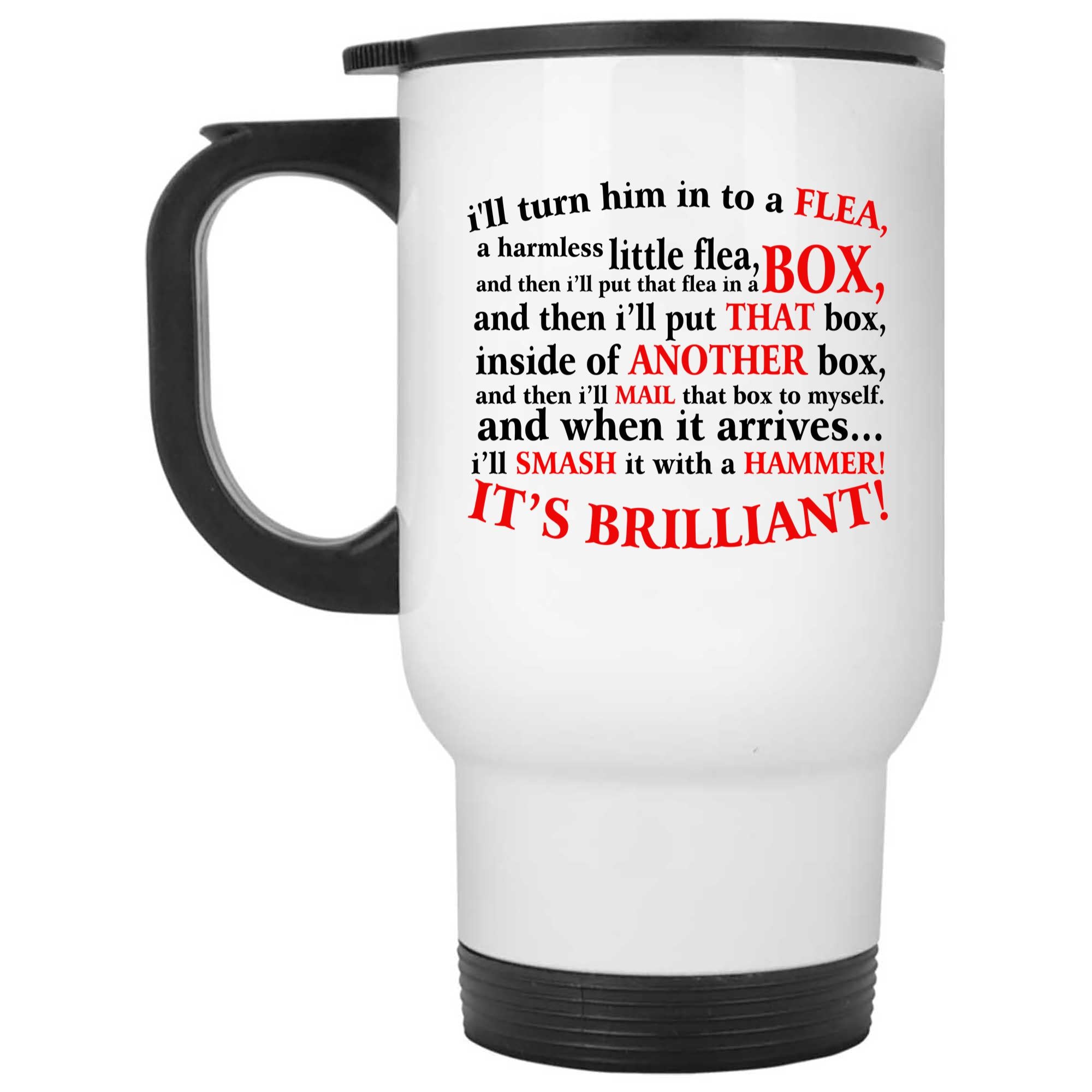 Skitongifts Coffee Mug Funny Ceramic Novelty I'll Turn Him Into A Flea. In Purple 9xxzDgj