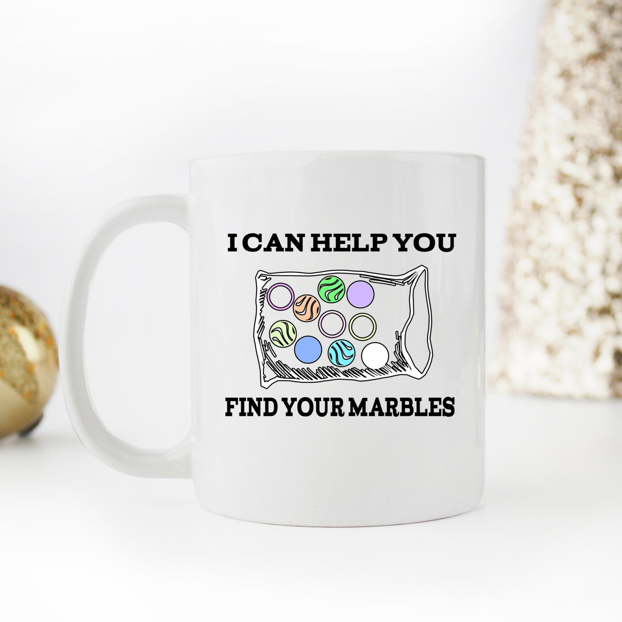 Skitongifts Coffee Mug Funny Ceramic Novelty Can Help You Find Your Marbles d3L96nG