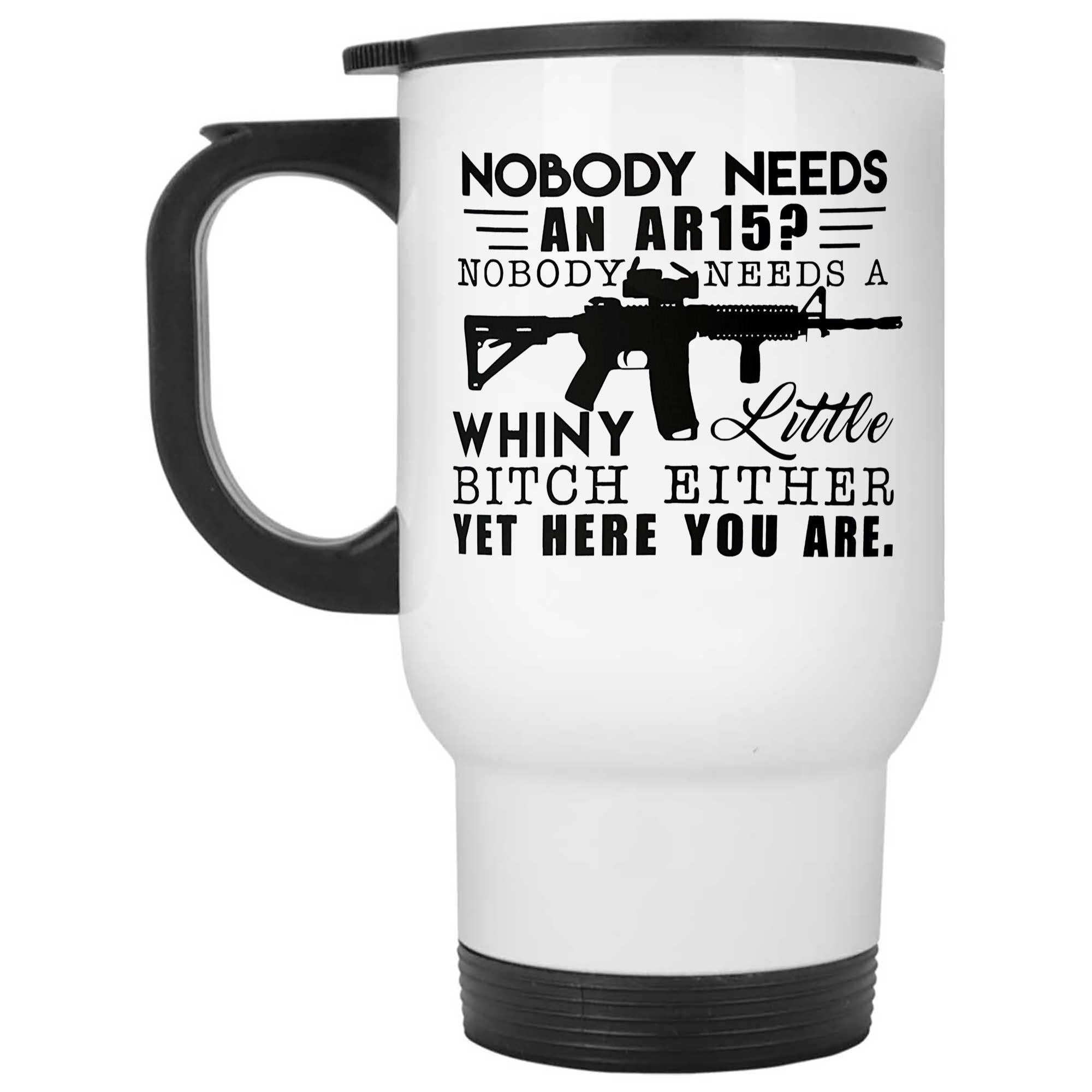 Skitongifts Funny Ceramic Novelty Coffee Mug Nobody Needs An Ar-15 Funny Conservative Republican 2nd Amendment InMtw7Y