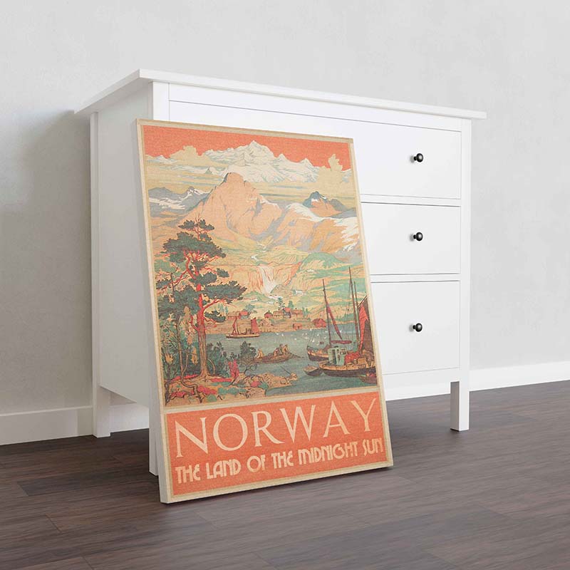 Skitongifts Wall Decoration, Home Decor, Decoration Room Norway The Land Of The Midnight Sun-TT1410