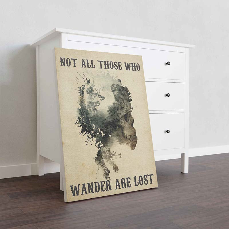 Skitongifts Wall Decoration, Home Decor, Decoration Room Not All Those Who Wander Are Lost-TT1311