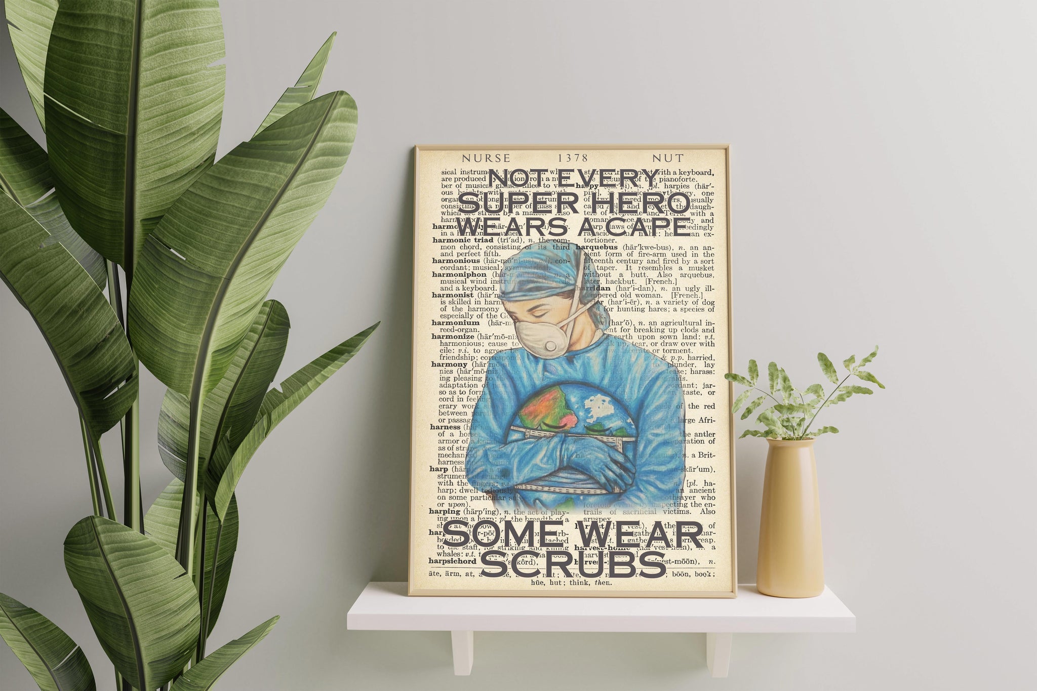 Nurse Not Every Super Hero Wears A Cape Some Wear Scrubs Book Sheet-TT1808