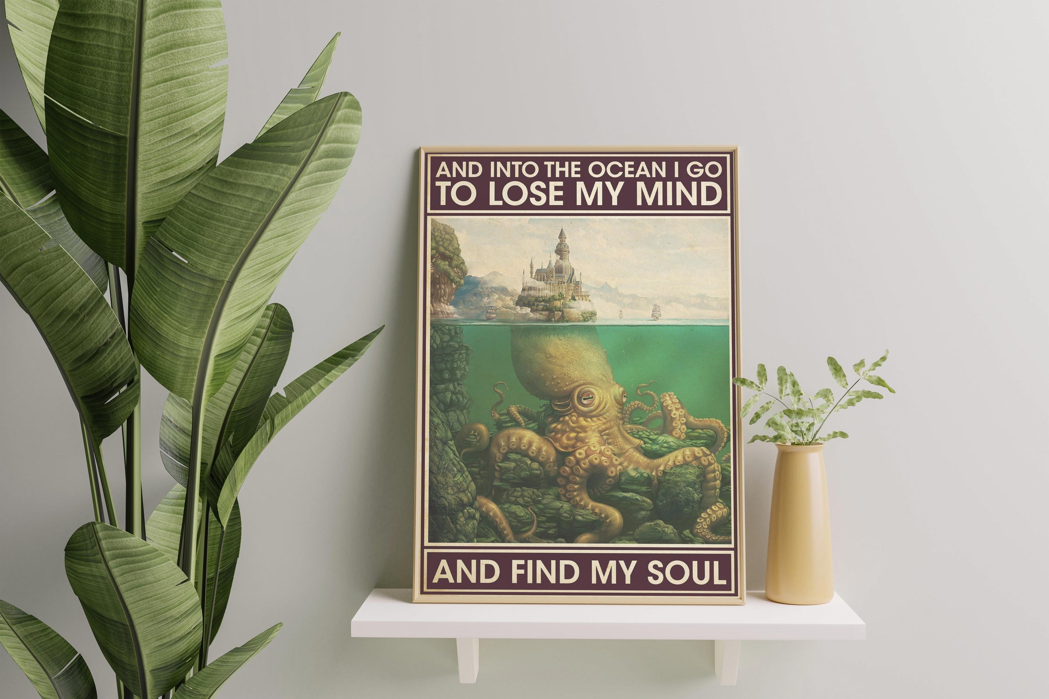 Octopus Retro And Into The Ocean I Go To Lose My Mind And Find Soul-TT1808