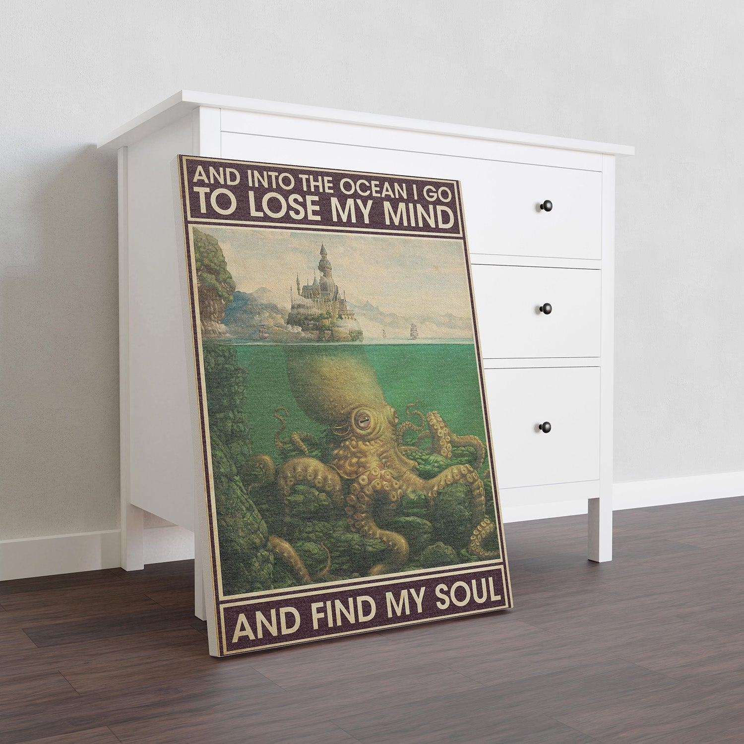 Octopus Retro And Into The Ocean I Go To Lose My Mind And Find Soul-TT1808