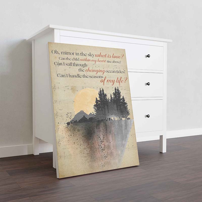 Skitongifts Wall Decoration, Home Decor, Decoration Room Oh Mirror In The Sky What Is Love-TT1810
