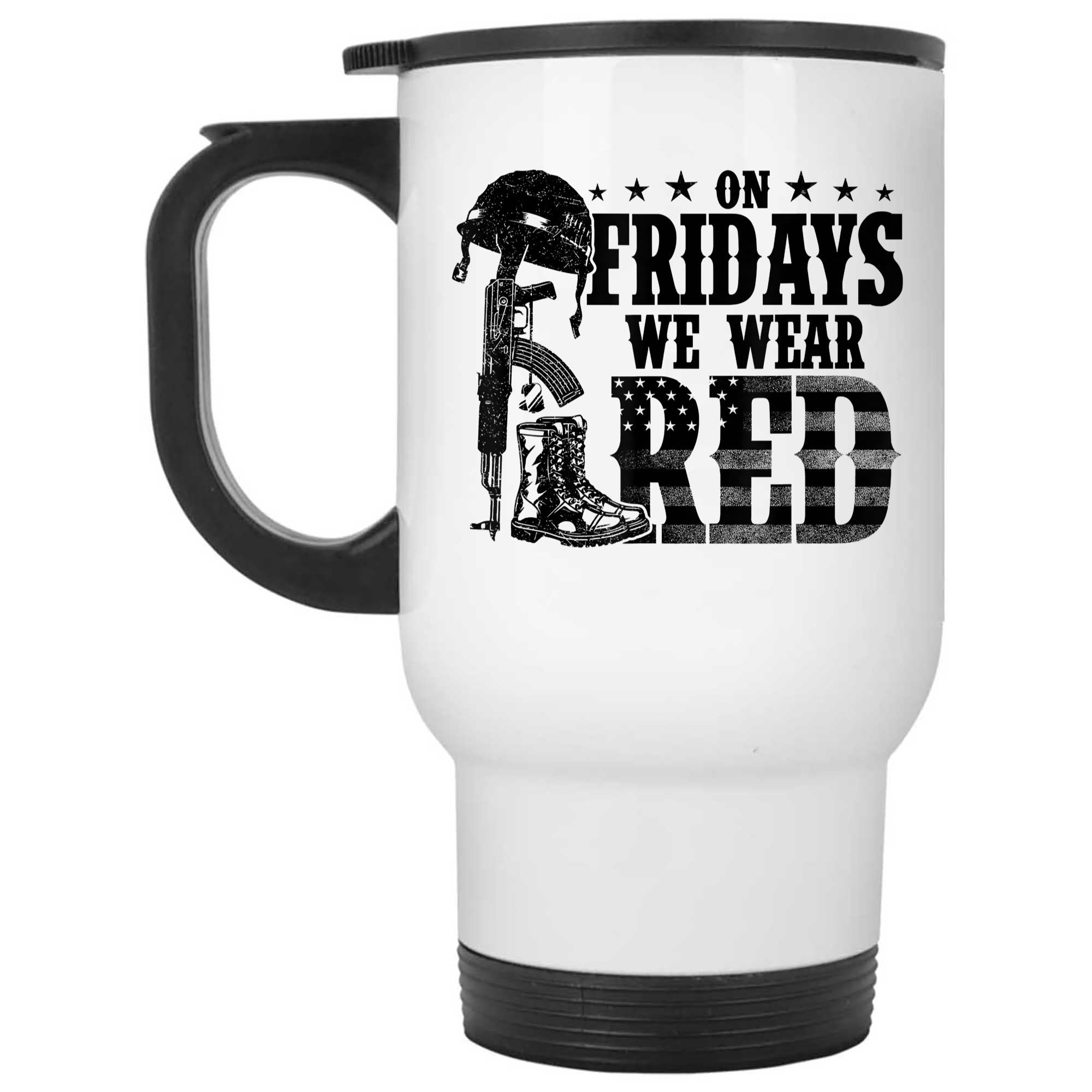 Skitongifts Funny Ceramic Novelty Coffee Mug On Fridays We Wear Red xNFZJ0G