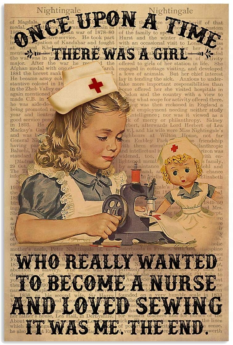 Once Upon A Time There A Girl Really Want To Be Nurse And Loved Sewing