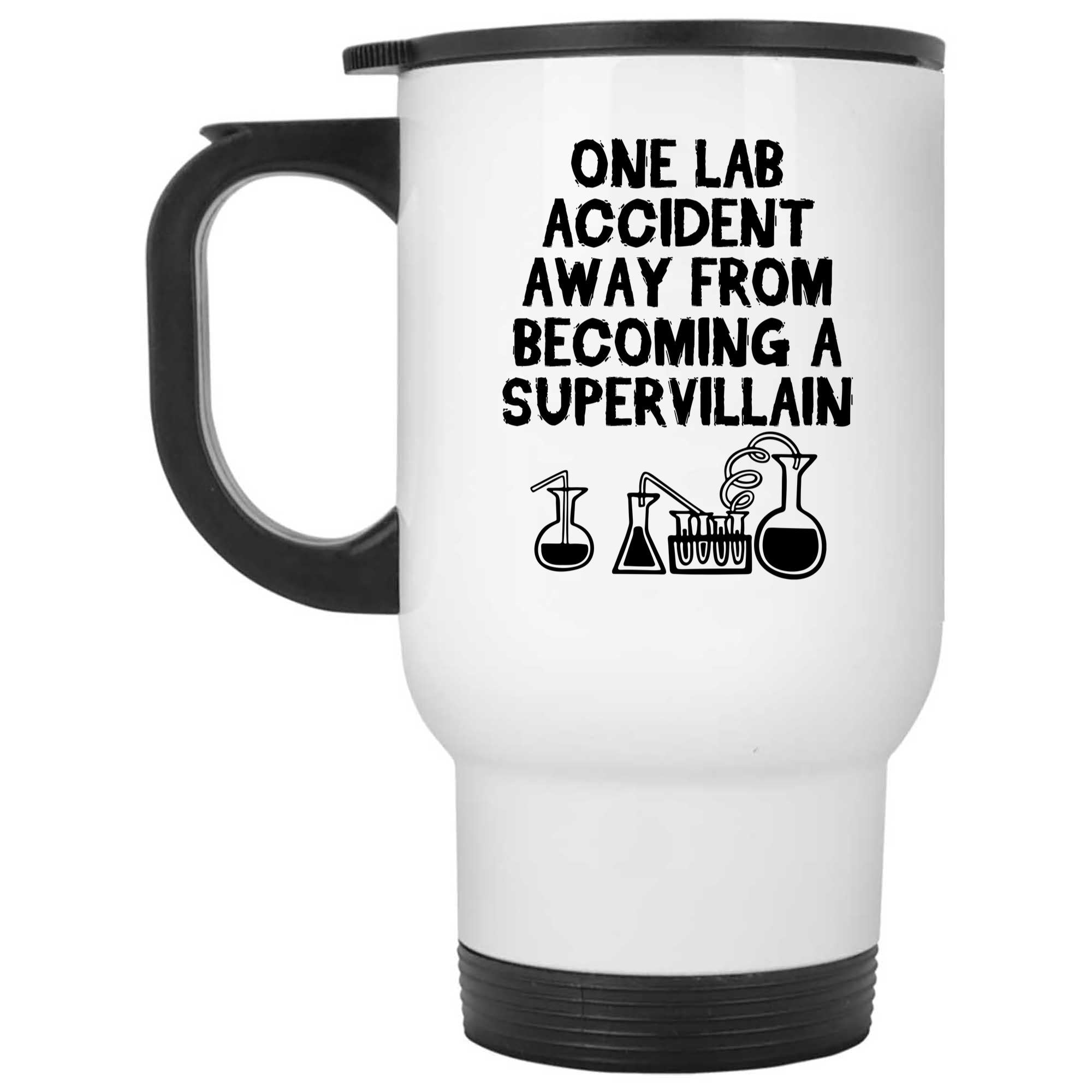 Skitongifts Funny Ceramic Novelty Coffee Mug One Lab Accident Away - Ideal Science 1DGapZe