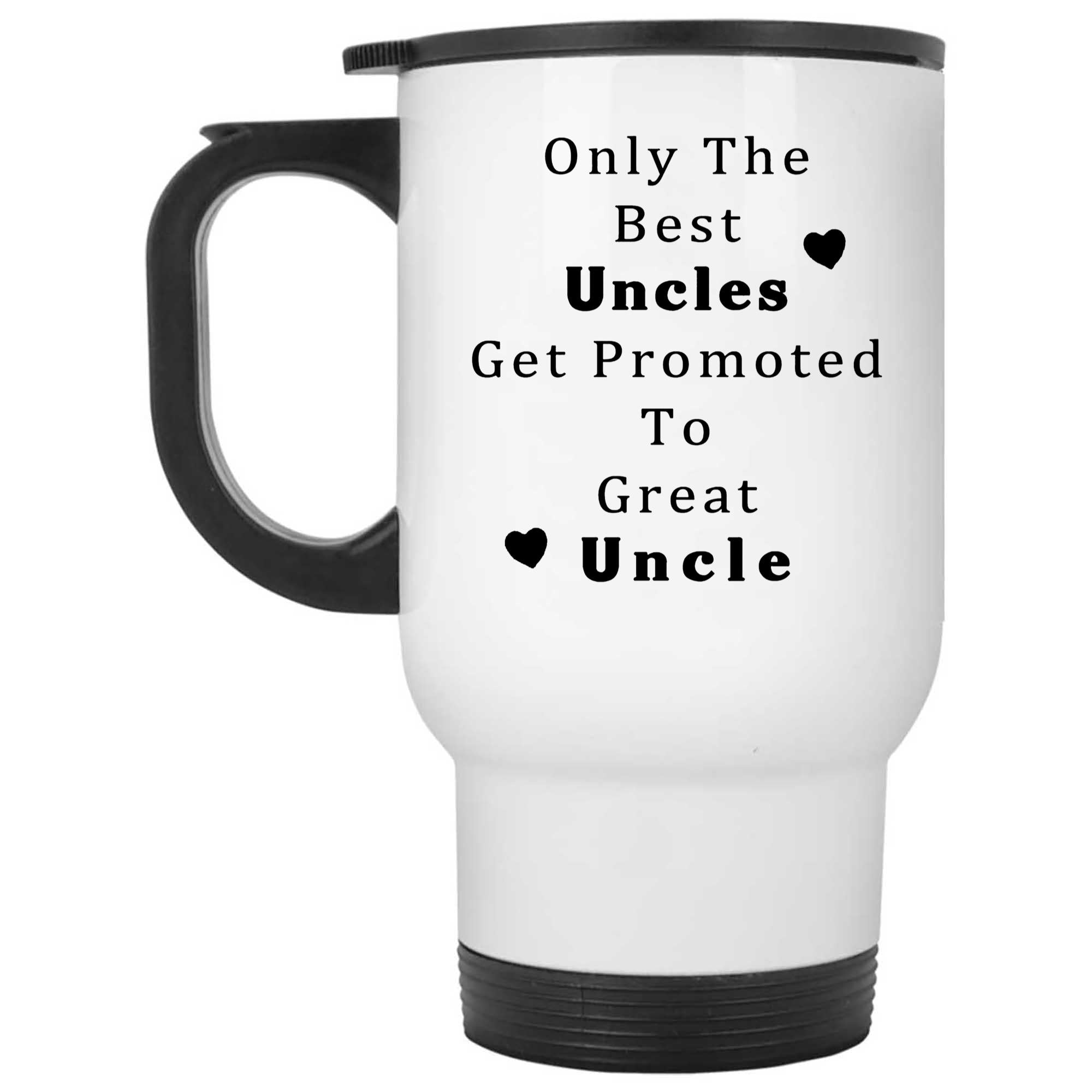 Skitongifts Funny Ceramic Novelty Coffee Mug Only The Best Uncle Get Promoted To Great Uncle SuaaXAn