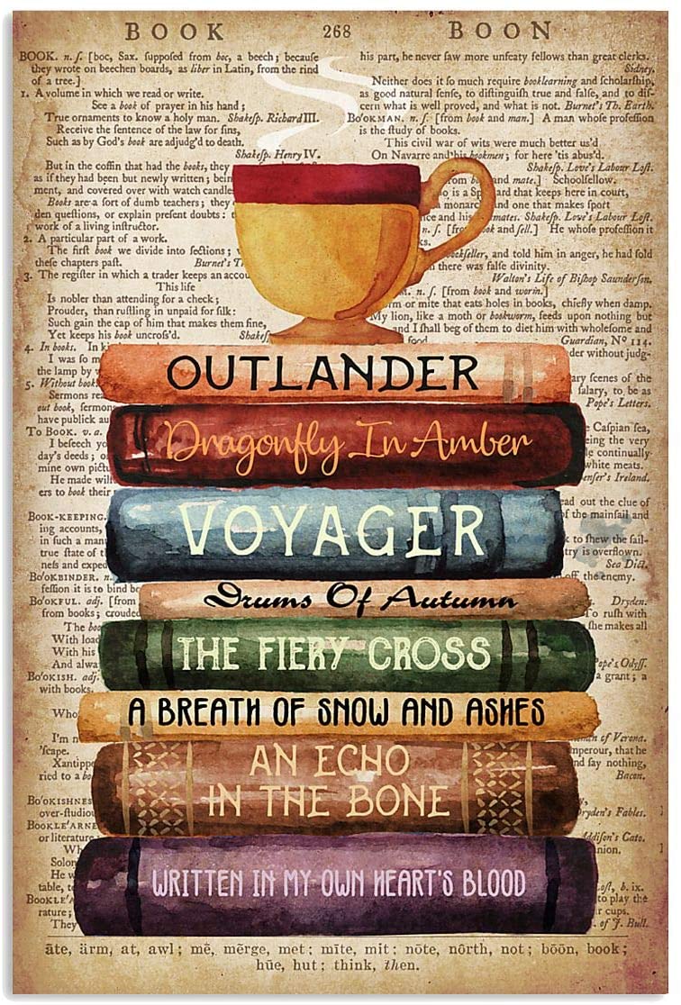 Outlander Voyager Red Edge Goldlen Tea Cup Motivation Hobby Quote Vintage