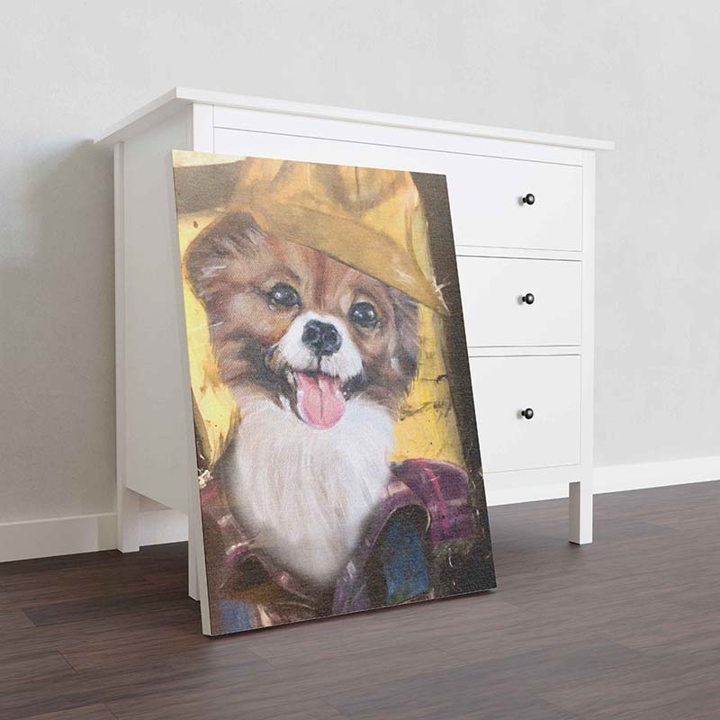 Skitongifts Wall Decoration, Home Decor, Decoration Room Papilion Dog Plumber-TT1012