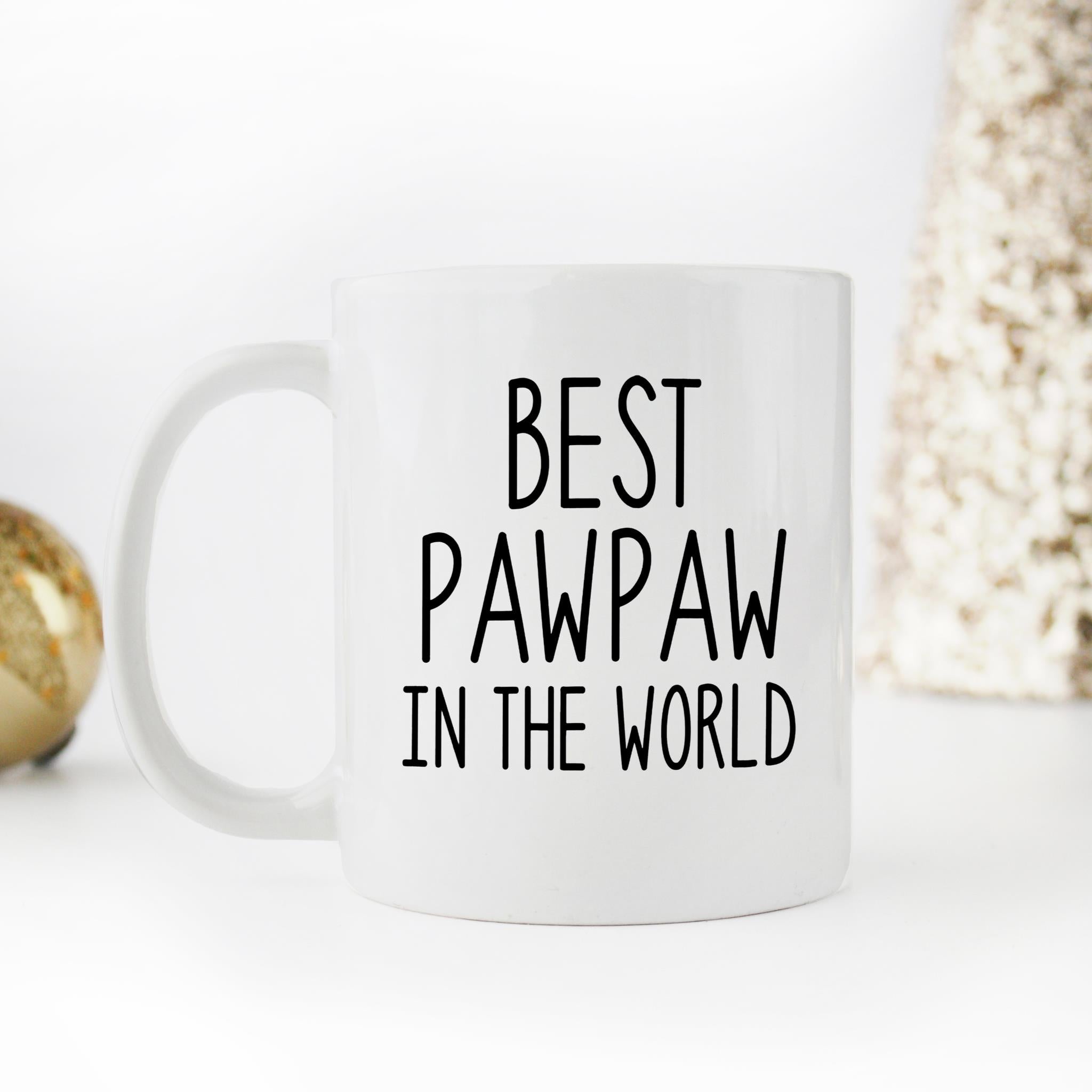 Skitongifts Funny Ceramic Novelty Coffee Mug Pawpaw Idea From Grandchildren Best Pawpaw In The World OVEob7K