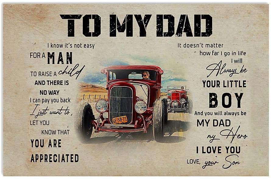 Personalised To My Dad From Son Trucker Car Driver Dad For Father Uncle